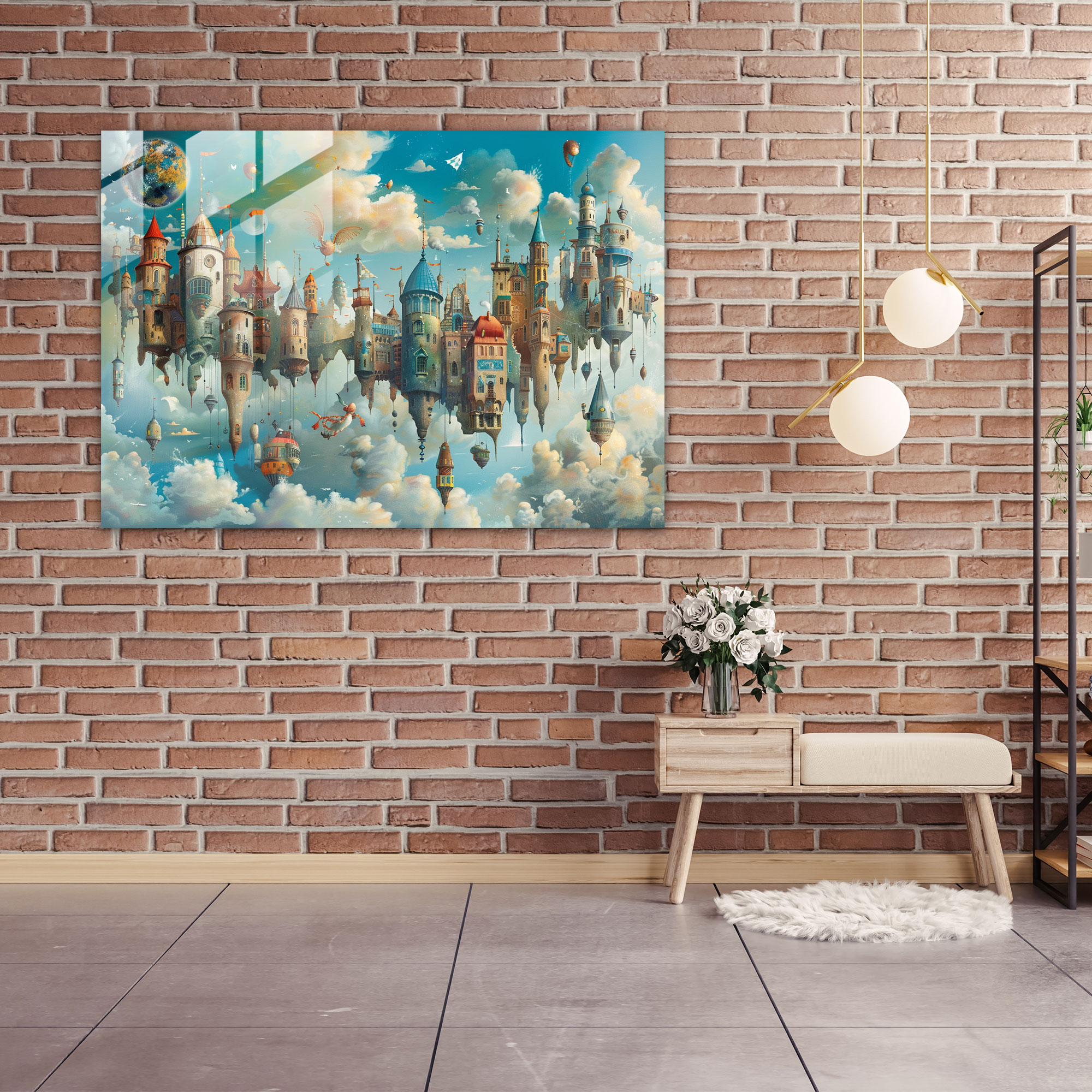 Surrealism Glass Print Home Decoration - Surrealism Art, Modern Art, Surrealism Art, Home Decoration