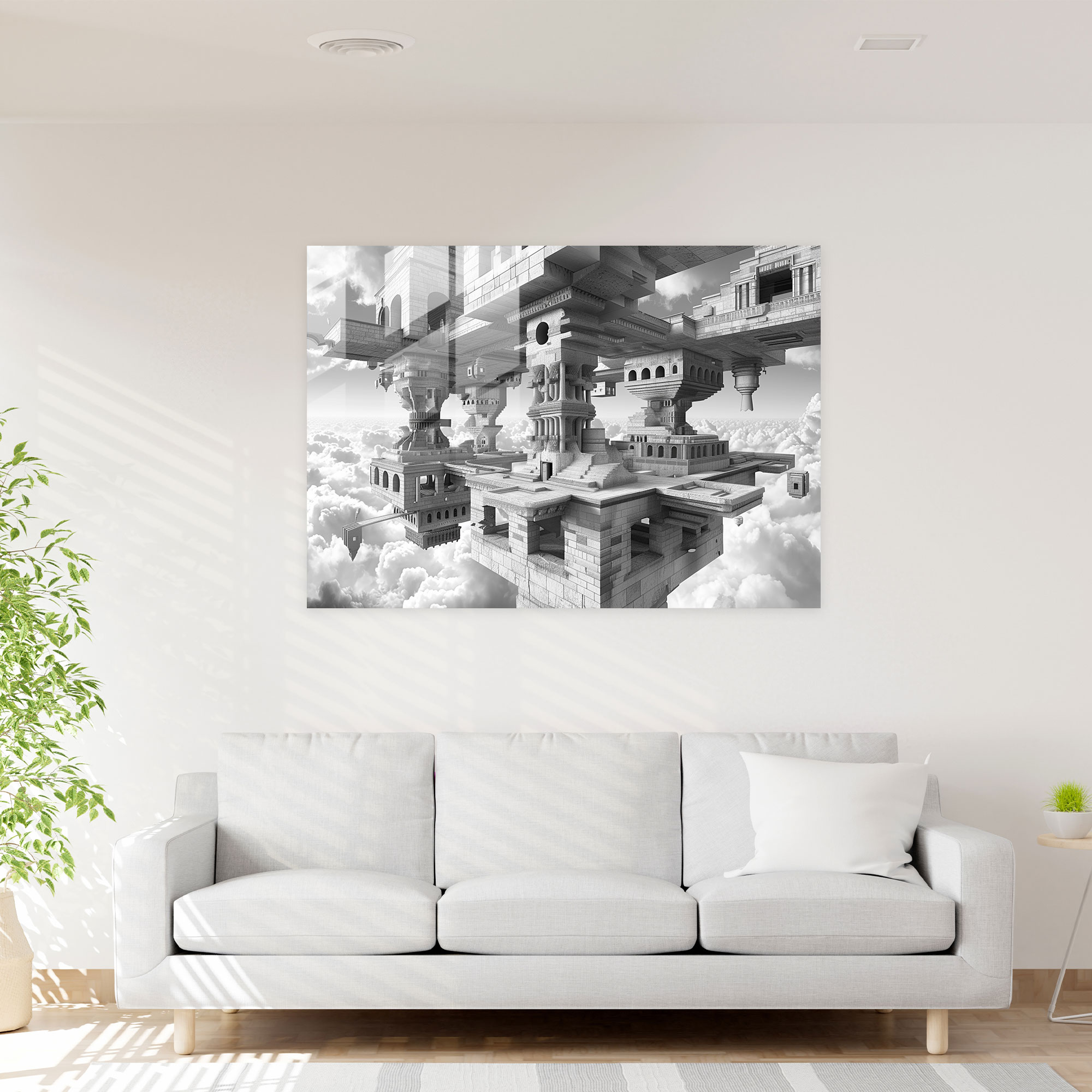 Surrealism Glass Wall Art Modern Decor - Surrealism Art, Modern Art, Home Decoration, Surrealism Art
