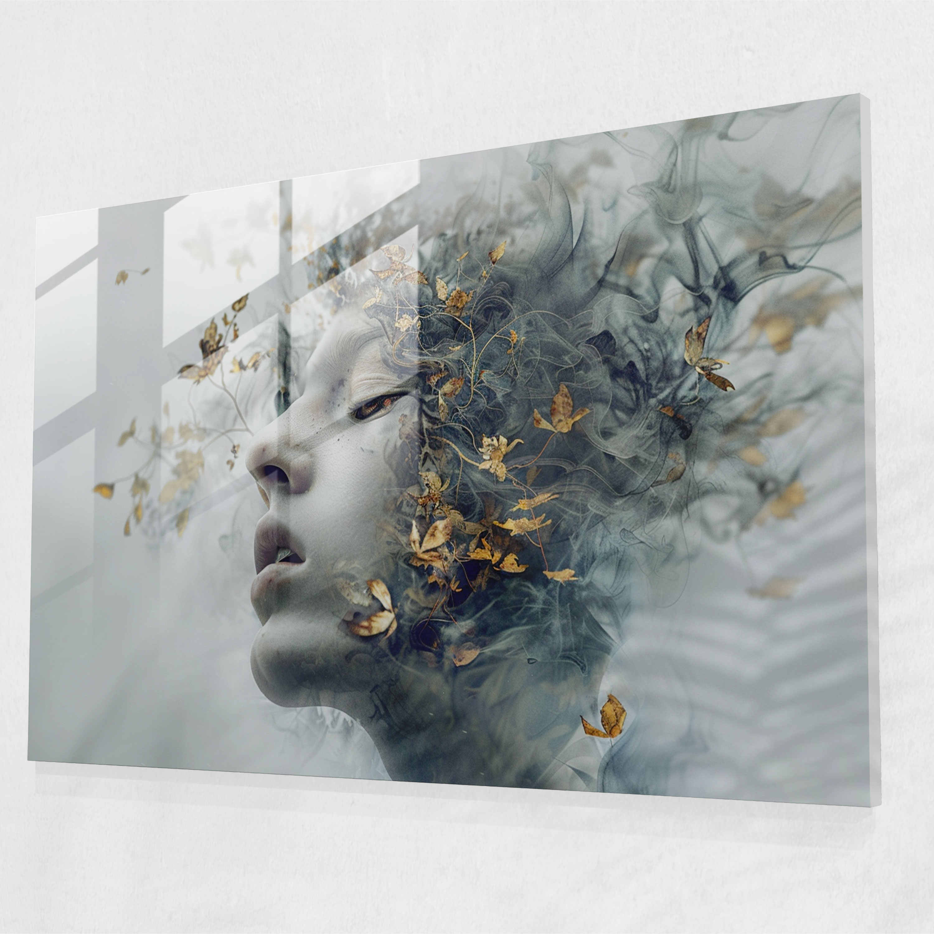 Surrealism Glass Print Modern Decor - Surrealism Art, Modern Art, Home Decoration, Surrealism Art