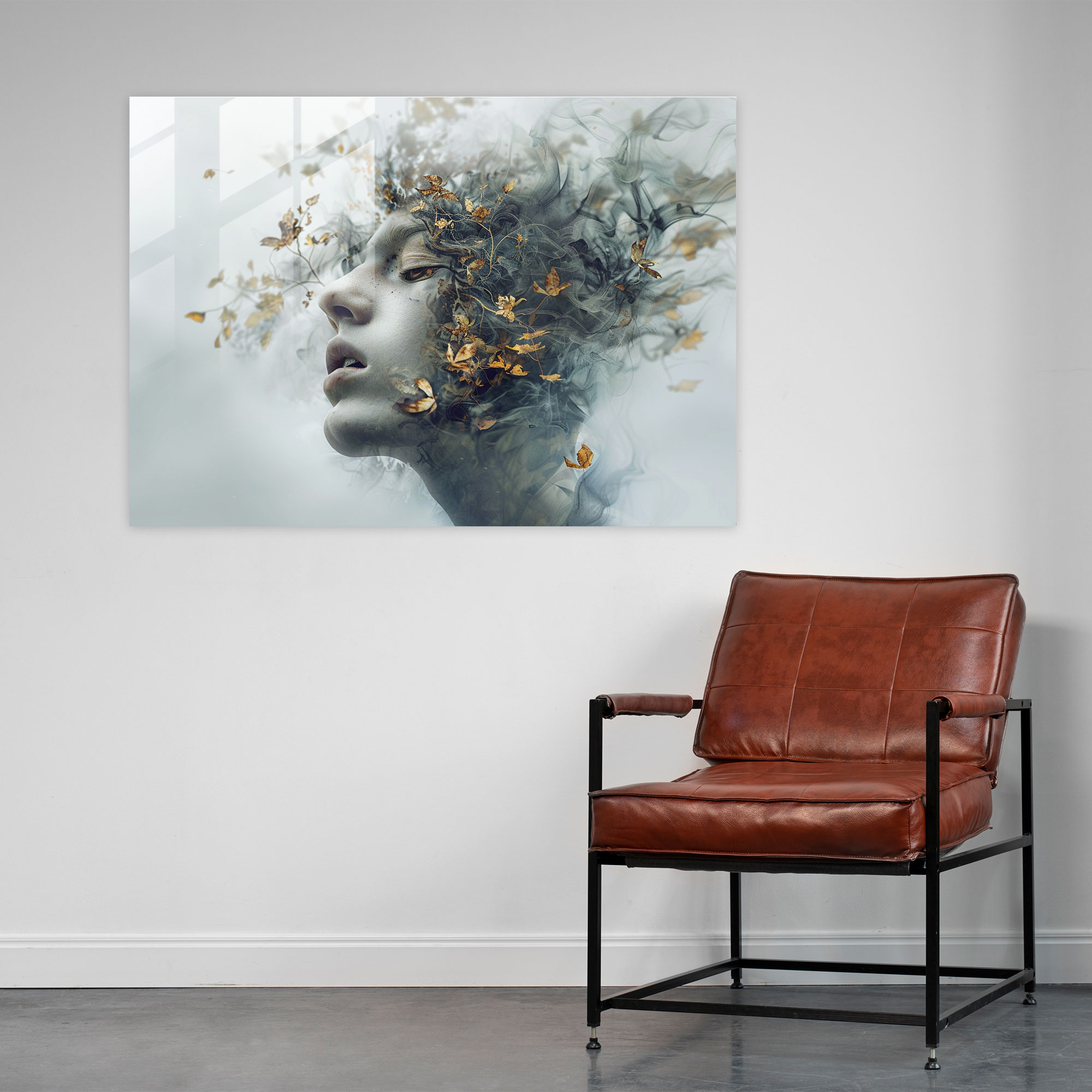 Surrealism Glass Print Modern Decor - Surrealism Art, Modern Art, Home Decoration, Surrealism Art