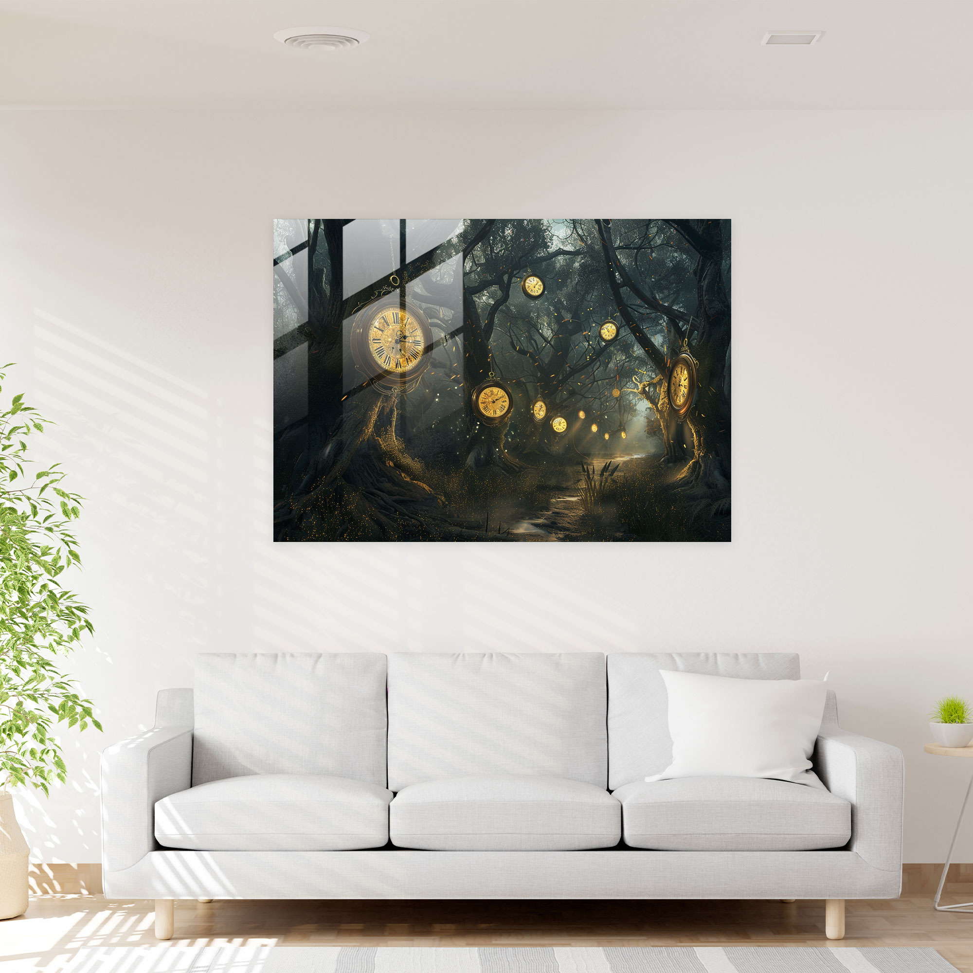 Surrealism Glass Print - Surrealism Art, Modern Art, Surrealism Art, Glass Art