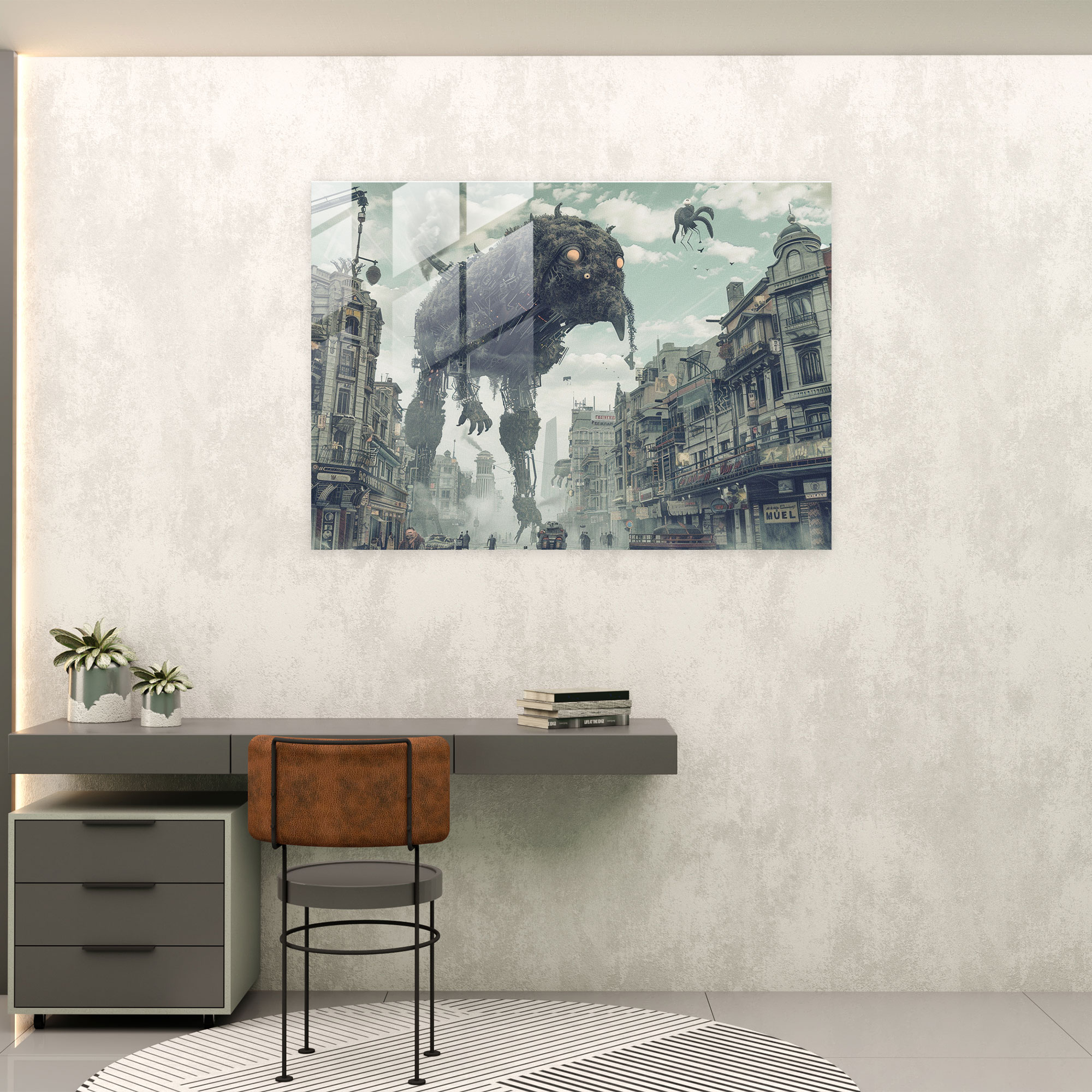 Surrealism Glass Art - Surrealism Art, Home Decoration, Glass Art, Modern Art