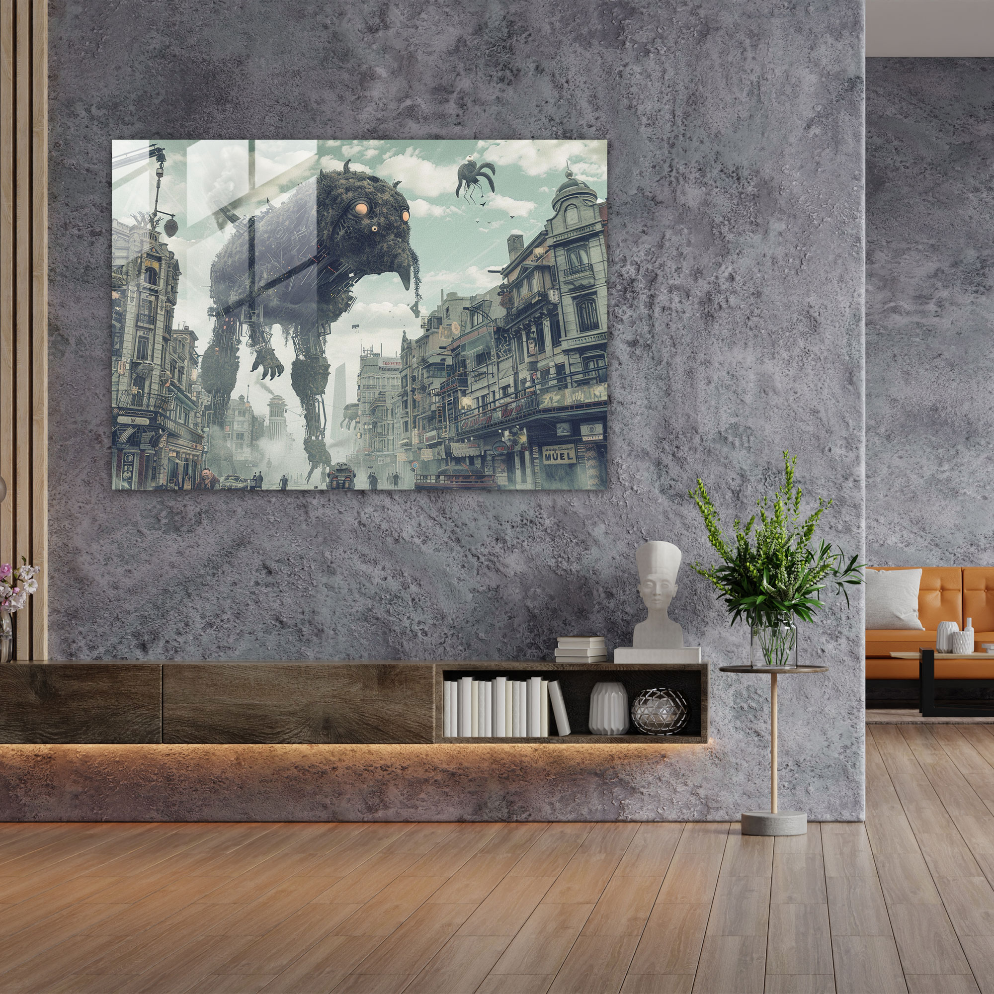 Surrealism Glass Art - Surrealism Art, Home Decoration, Glass Art, Modern Art