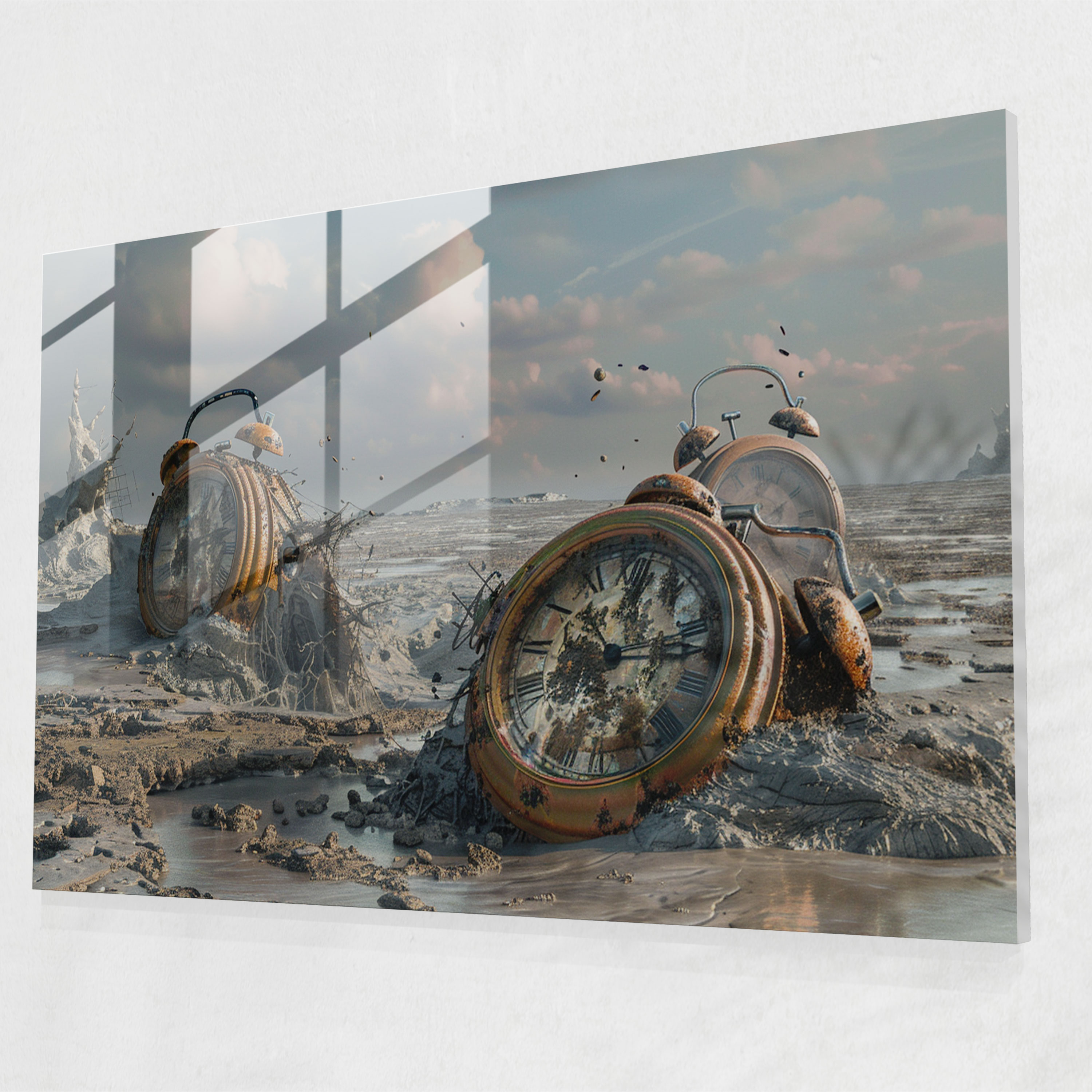 Surrealism Art Glass Print - Surrealism Art, Surrealism Art, Modern Art, Home Decoration