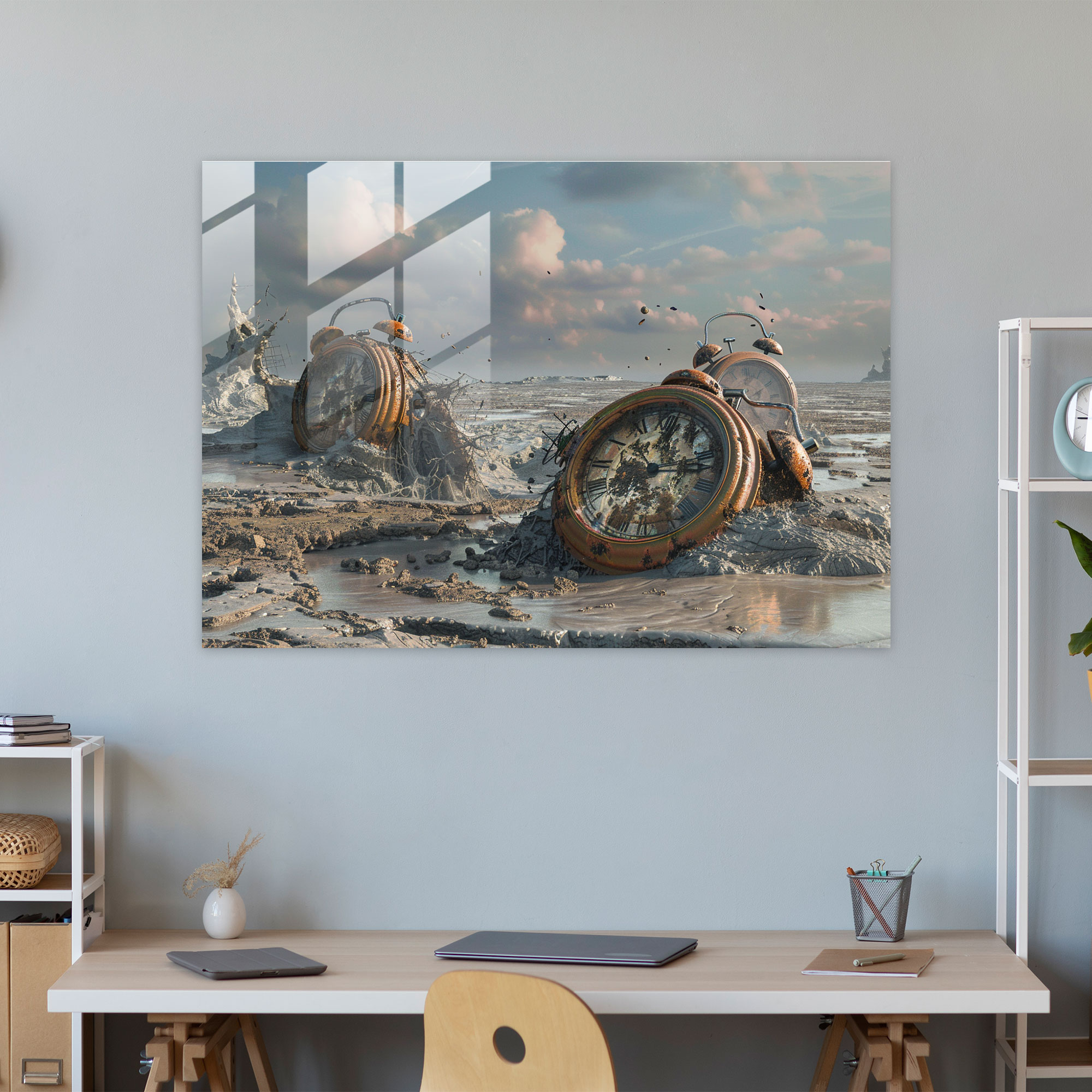 Surrealism Art Glass Print - Surrealism Art, Surrealism Art, Modern Art, Home Decoration