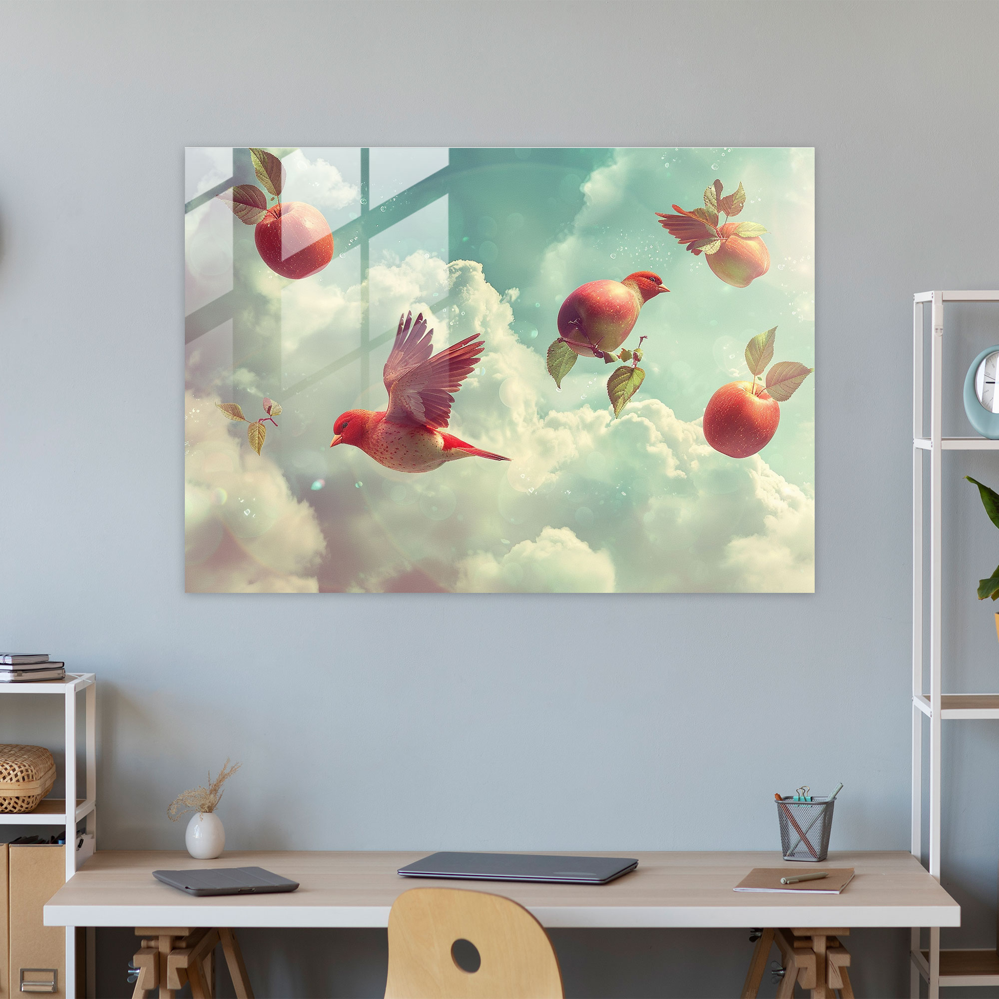 Surrealism Art Glass Wall Art - Surrealism Art, Glass Art, Home Decoration, Surrealism Art