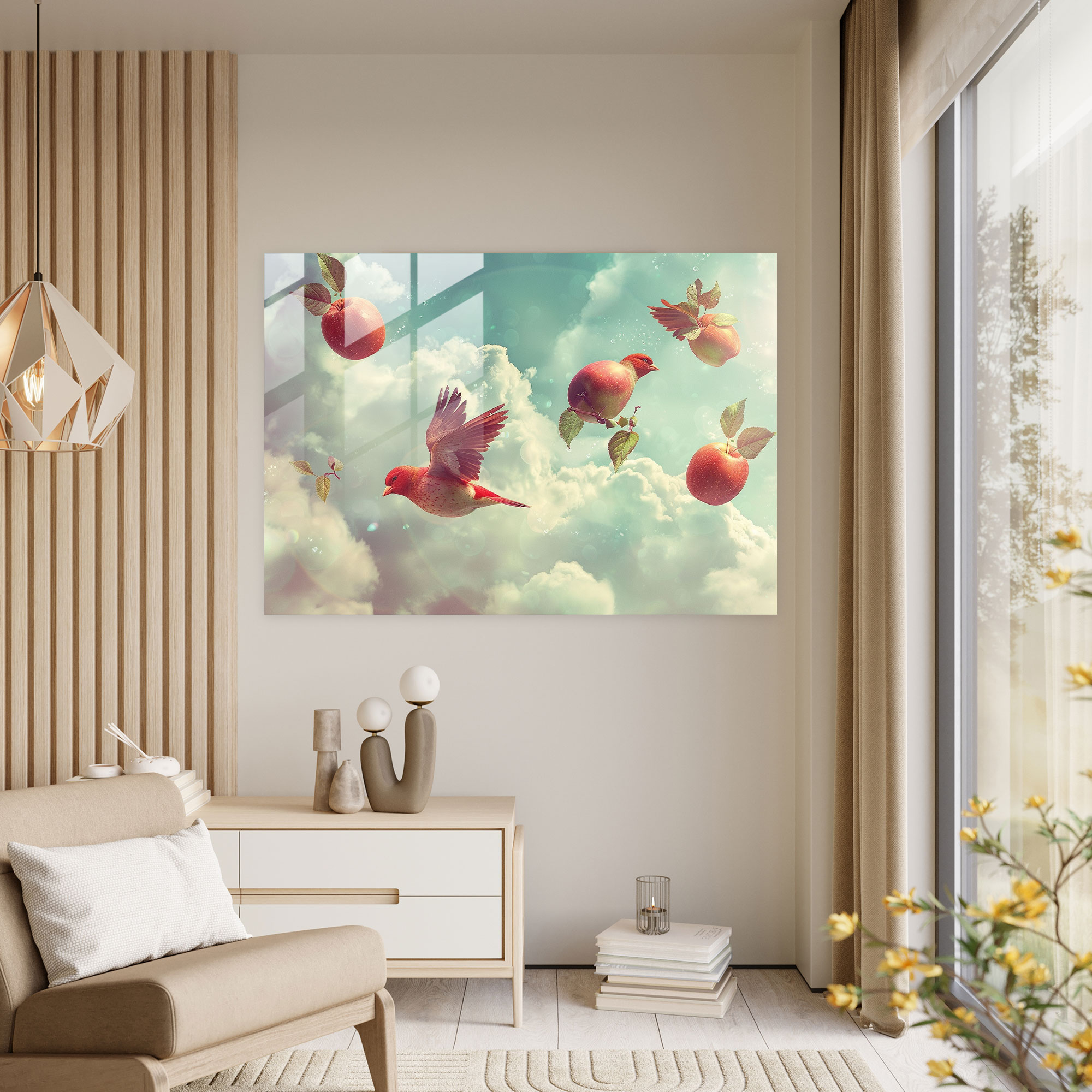 Surrealism Art Glass Wall Art - Surrealism Art, Glass Art, Home Decoration, Surrealism Art