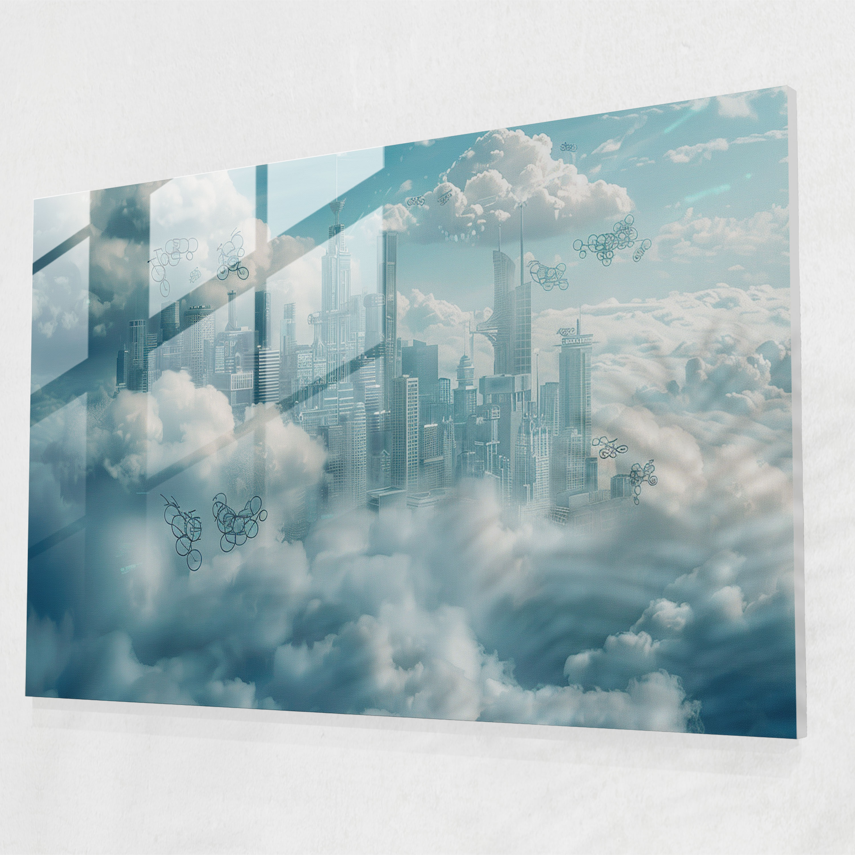 Surrealism Art Modern Art - Surrealism Art, Modern Art, Glass Wall Art, Surrealism Art