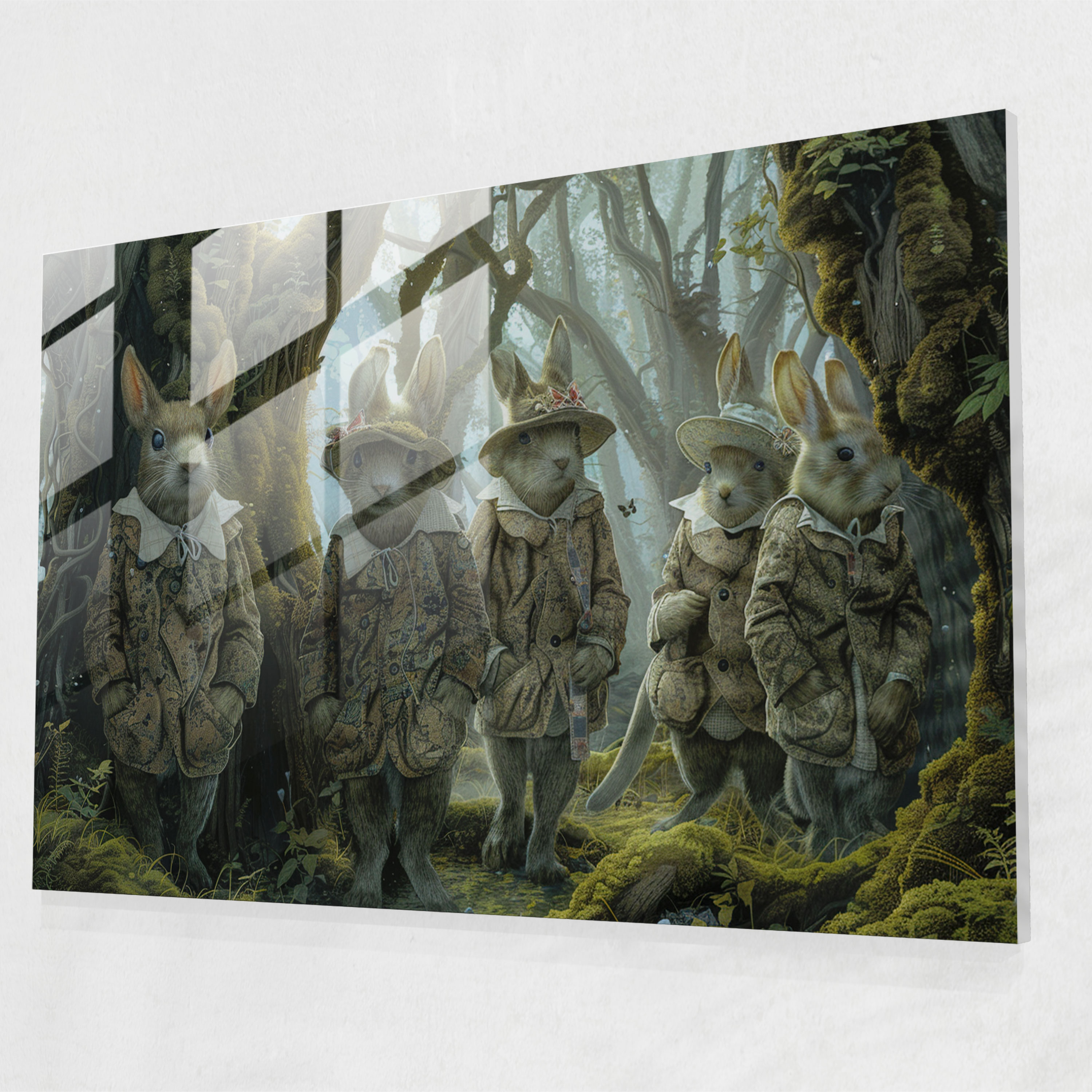 Enchanted Forest Glass Print - Surrealism Art, Surrealism Art, Enchanted Forest, Wall Decoration