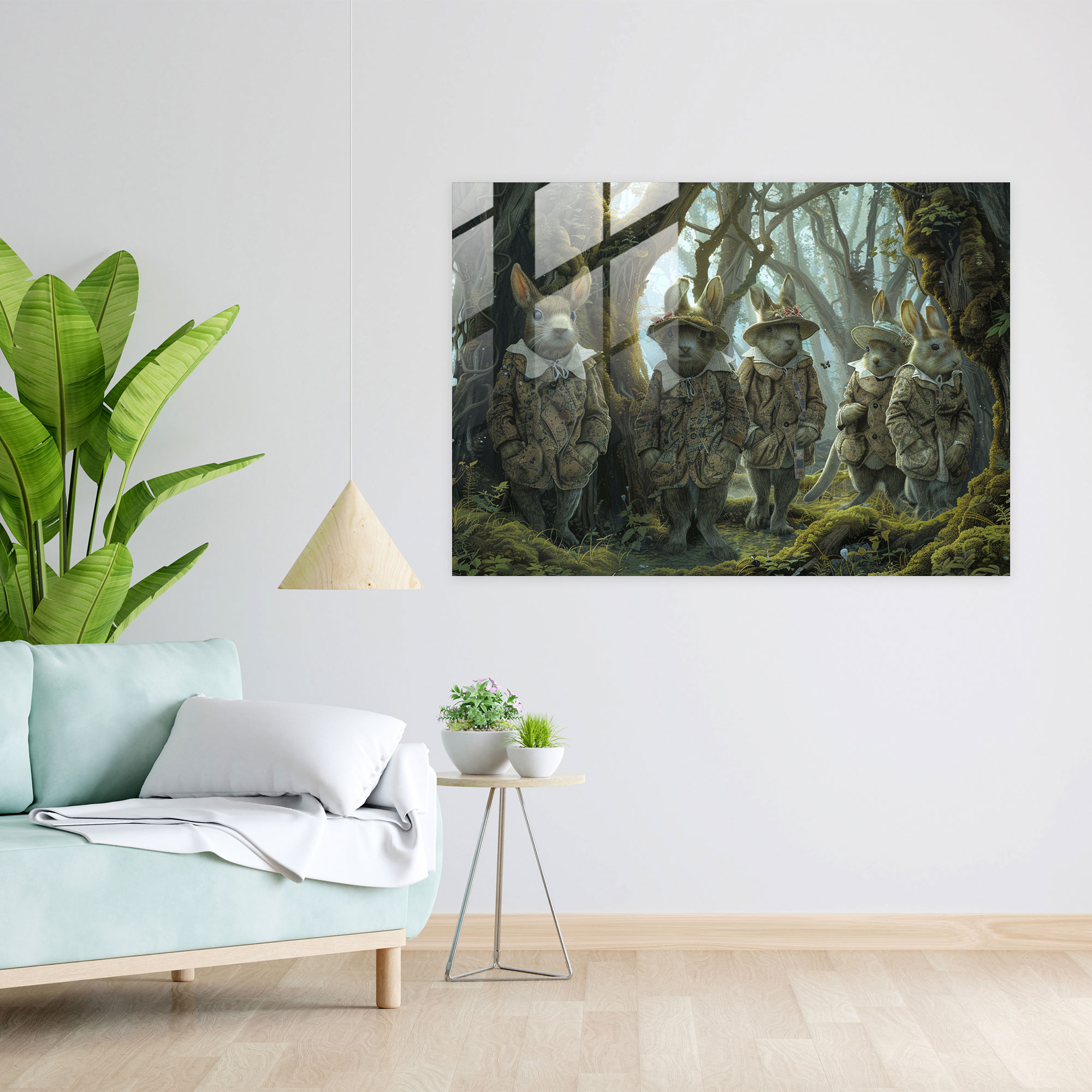 Enchanted Forest Glass Print - Surrealism Art, Surrealism Art, Enchanted Forest, Wall Decoration