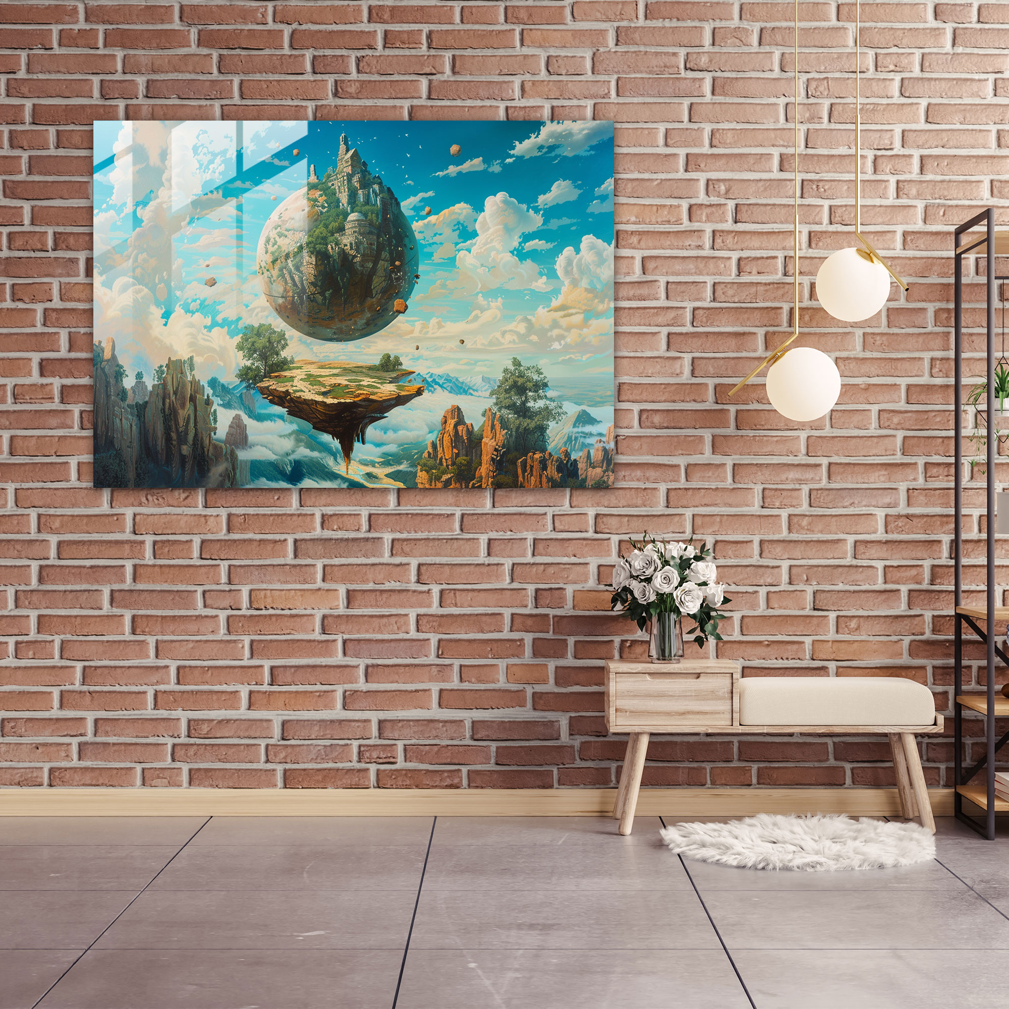 Visionary Landscapes Glass Wall Art - Surrealism Art, Surrealism Art, Artistic, Visionary Landscapes