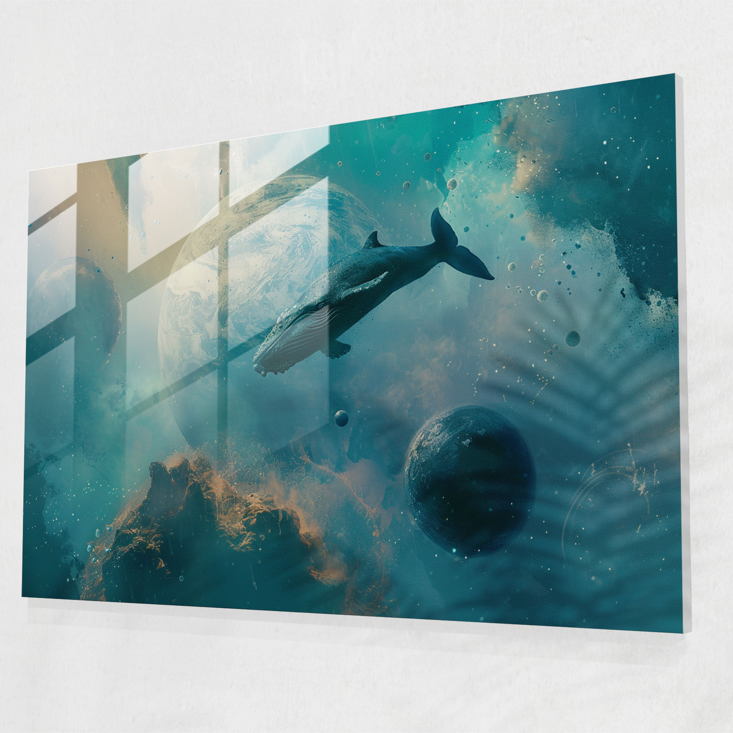 Surrealism Glass Print - Surrealism Art, Surrealism Art, Glass Print, Modern Art