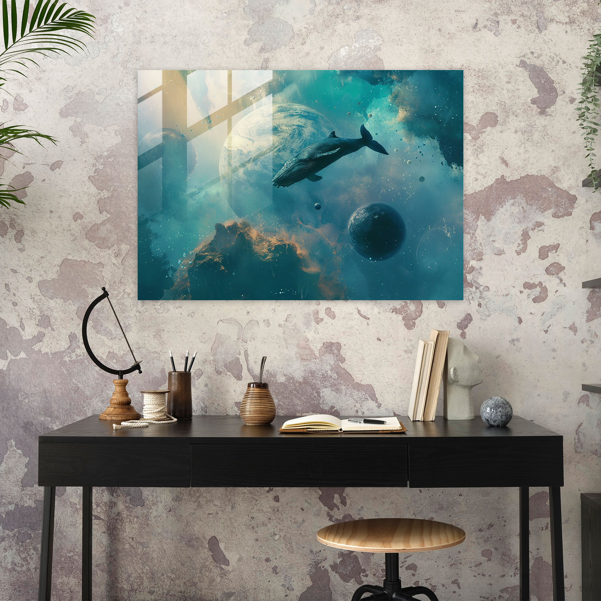 Surrealism Glass Print - Surrealism Art, Surrealism Art, Glass Print, Modern Art