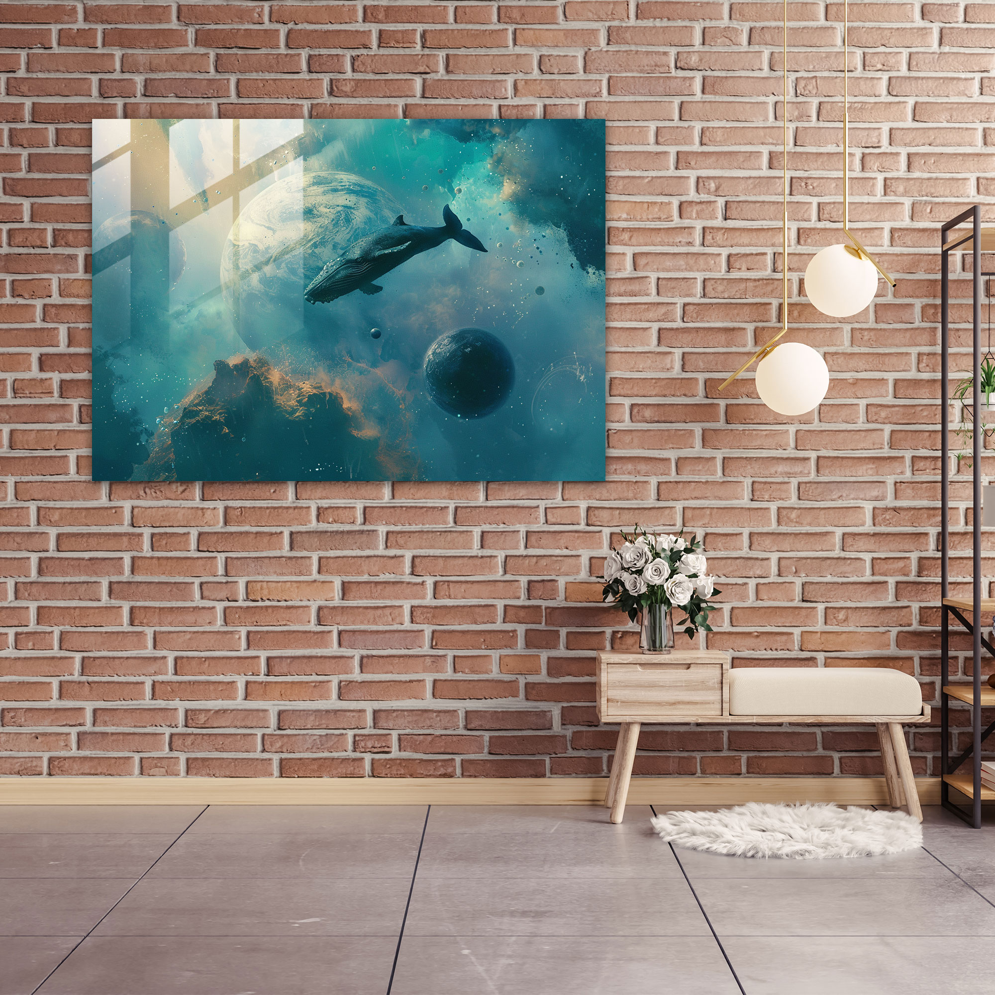 Surrealism Glass Print - Surrealism Art, Surrealism Art, Glass Print, Modern Art