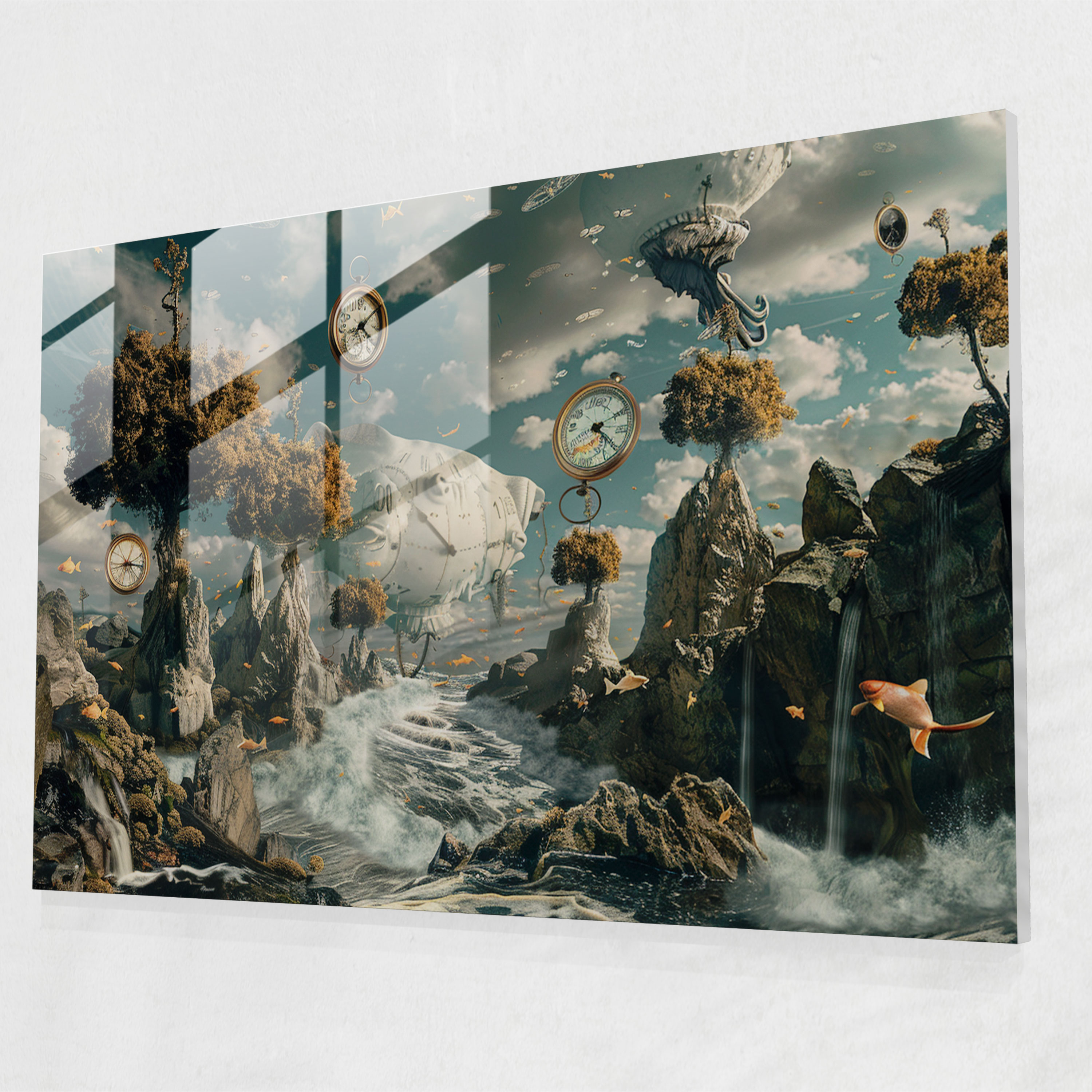 Surrealism Glass Wall Art - Surrealism Art, Wall Decoration, Surrealism Art, Glass Art