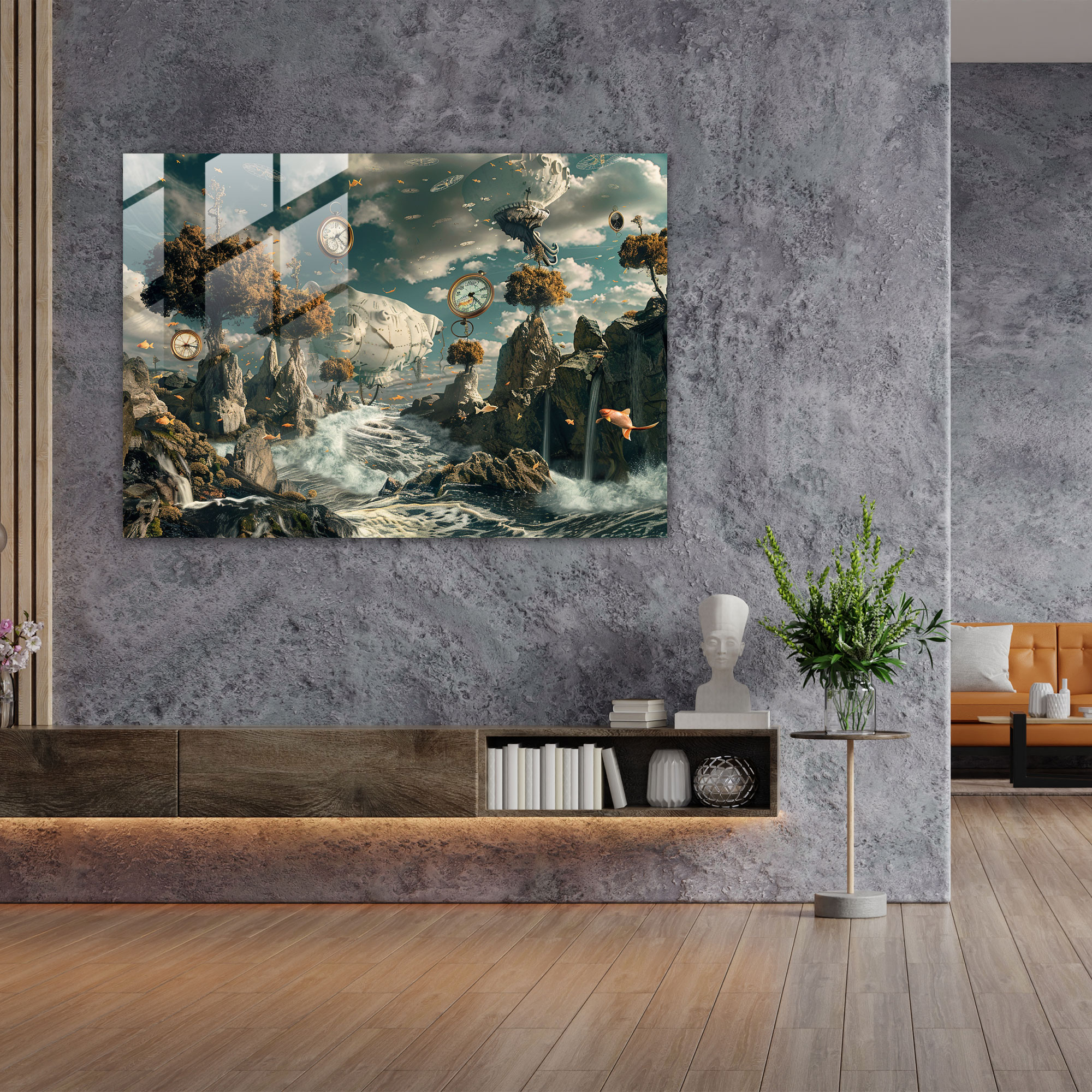 Surrealism Glass Wall Art - Surrealism Art, Wall Decoration, Surrealism Art, Glass Art