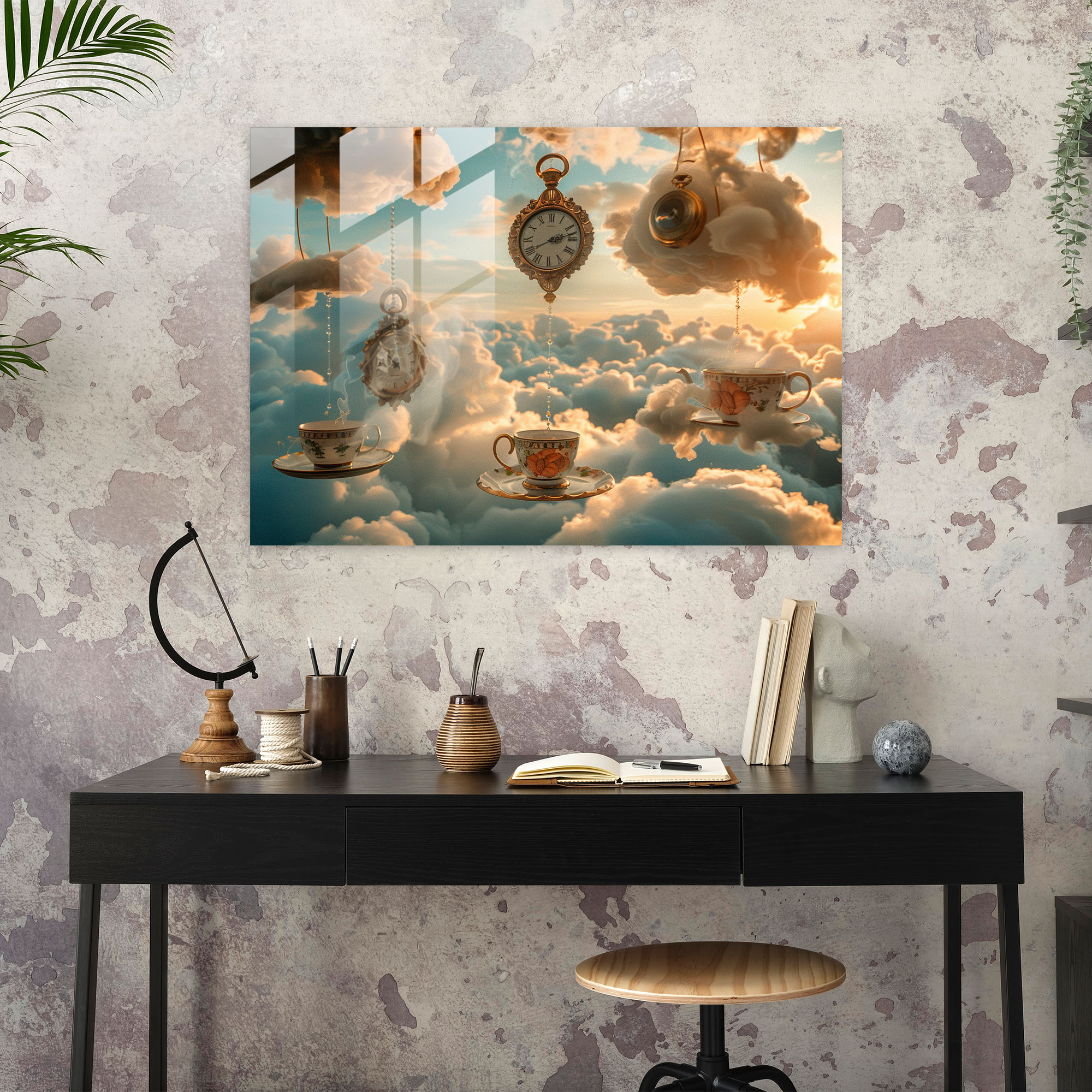 Surrealism Glass Print - Surrealism Art, Home Decoration, Glass Print, Surrealism Art