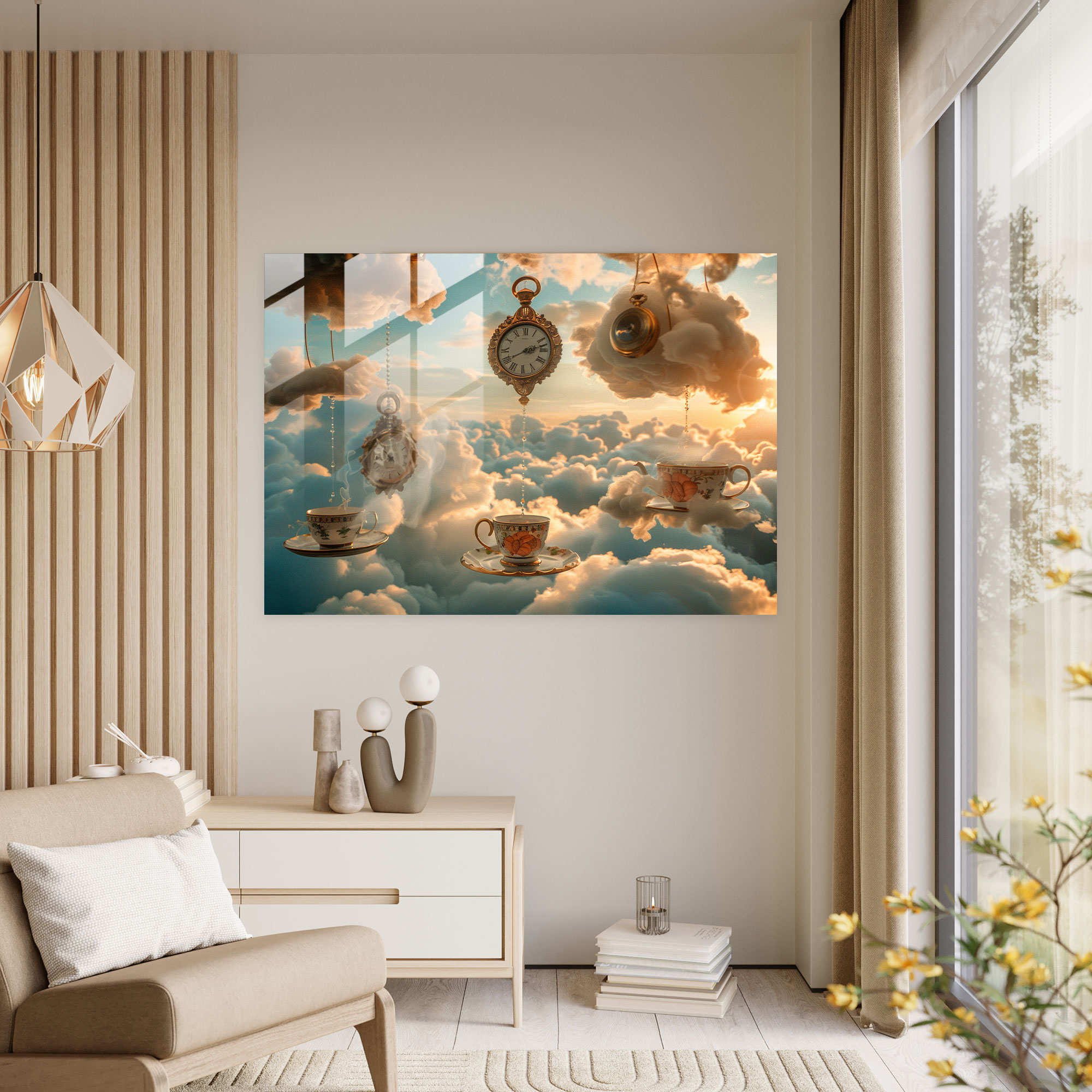 Surrealism Glass Print - Surrealism Art, Home Decoration, Glass Print, Surrealism Art