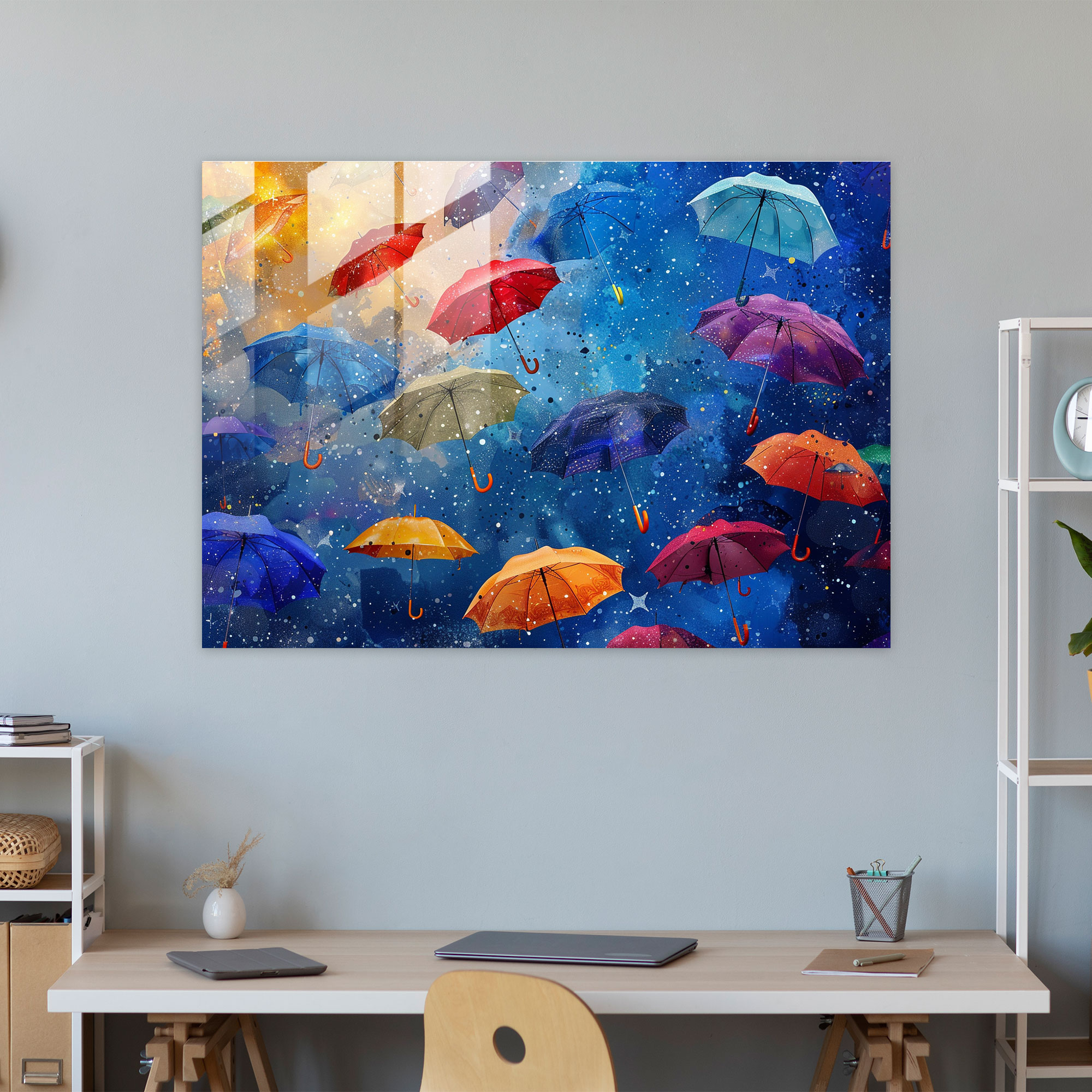 Starry Sky Surrealism Wall Decoration - Surrealism Art, Modern Art, Surrealism Art, Glass Art