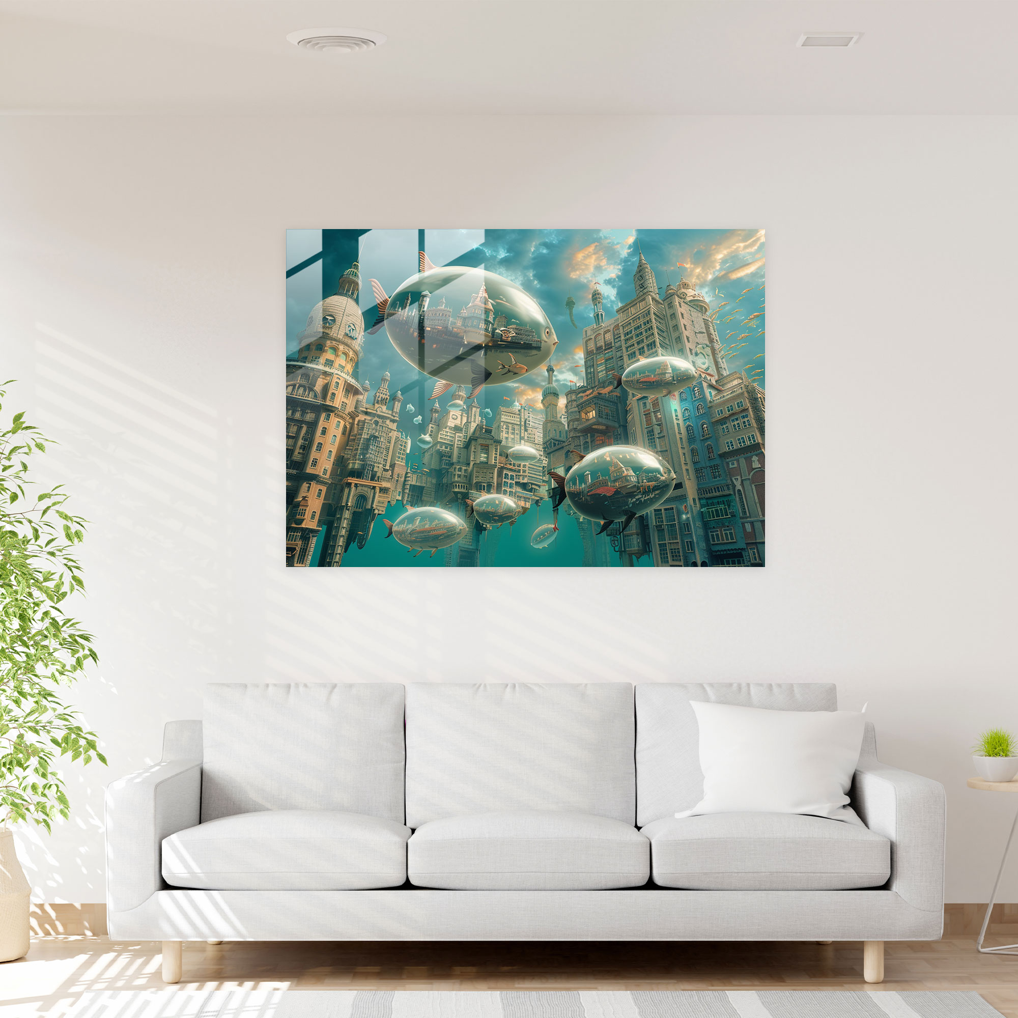 Dreamlike Surrealism Glass Wall Art - Surrealism Art, Surrealism Art, Modern Art, Wall Decoration