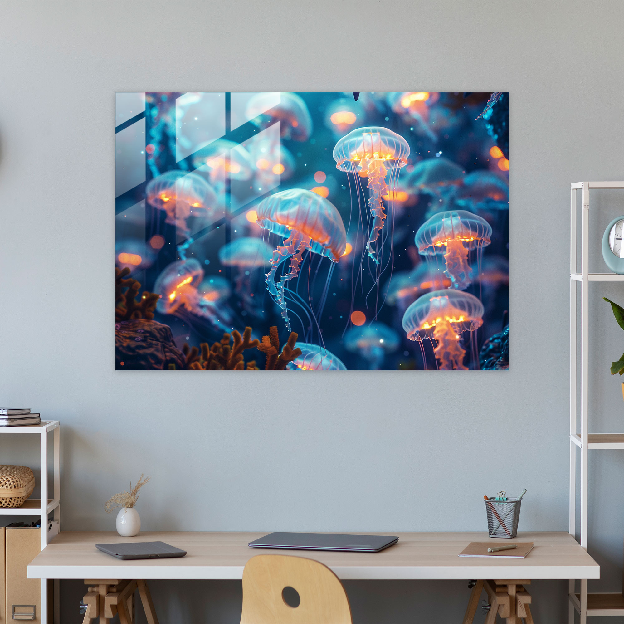 Underwater Surrealism Glass Wall Art - Surrealism Art, Surrealism Art, Modern Art, Wall Decoration