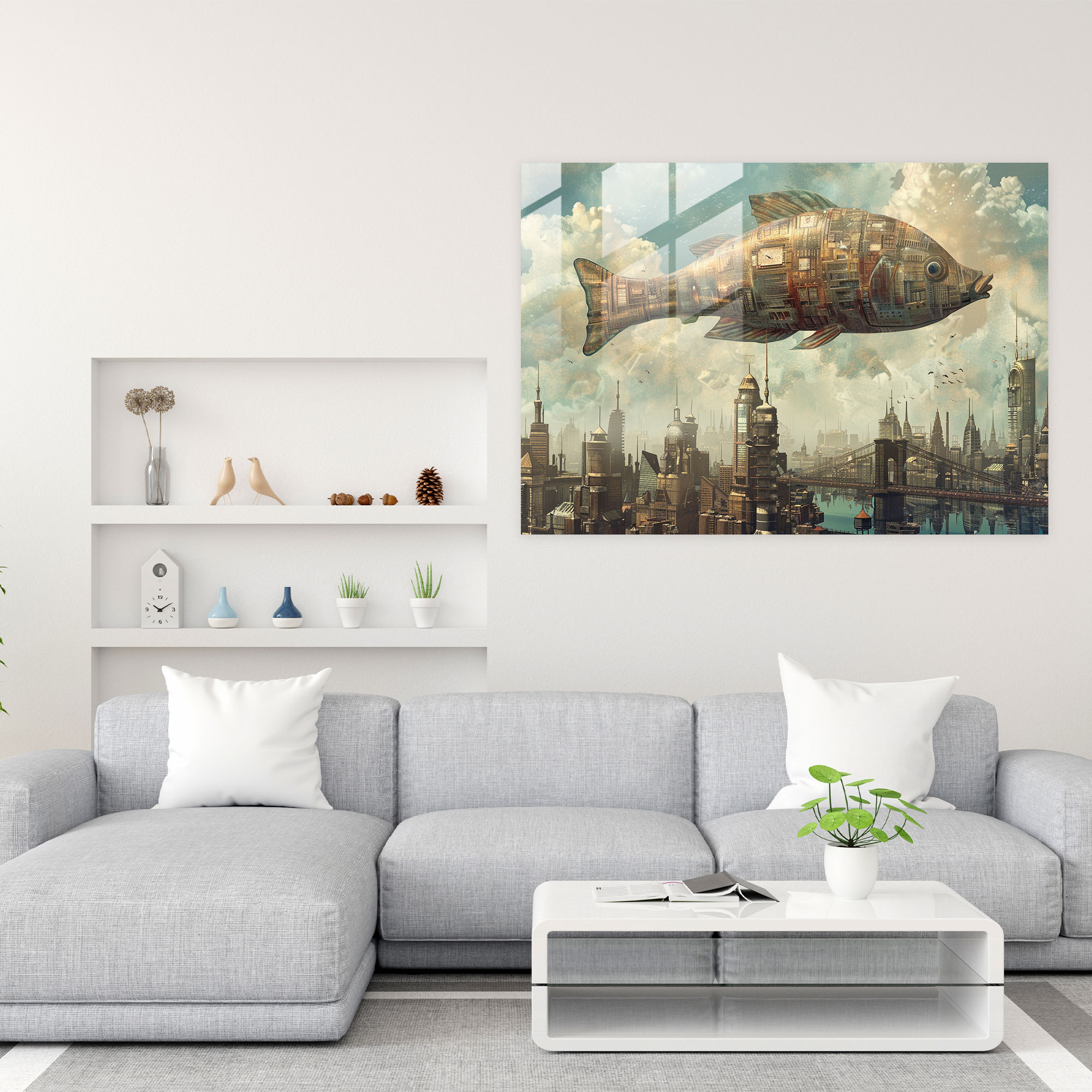 Surrealism Wall Decoration - Surrealism Art, Wall Decoration, Glass Art, Home Decoration