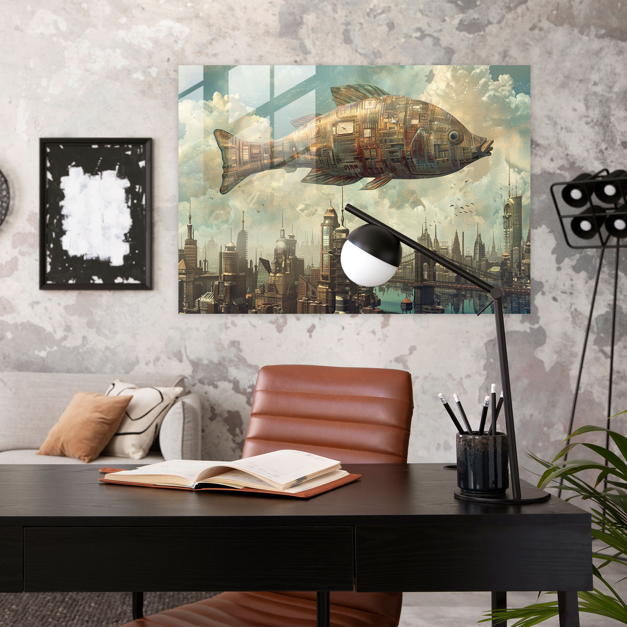 Surrealism Wall Decoration - Surrealism Art, Wall Decoration, Glass Art, Home Decoration