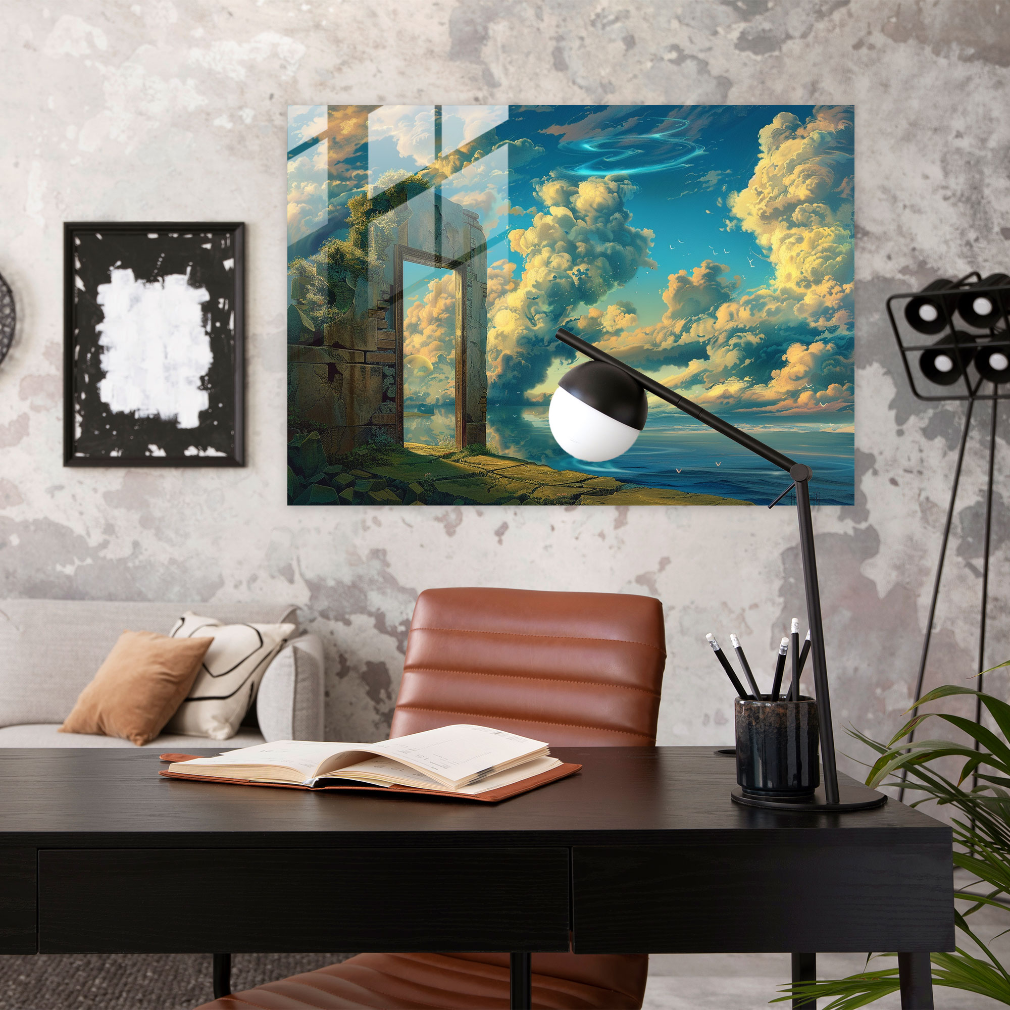 Surrealism Modern Art - Surrealism Art, Surrealism Art, Wall Decoration, Glass Print