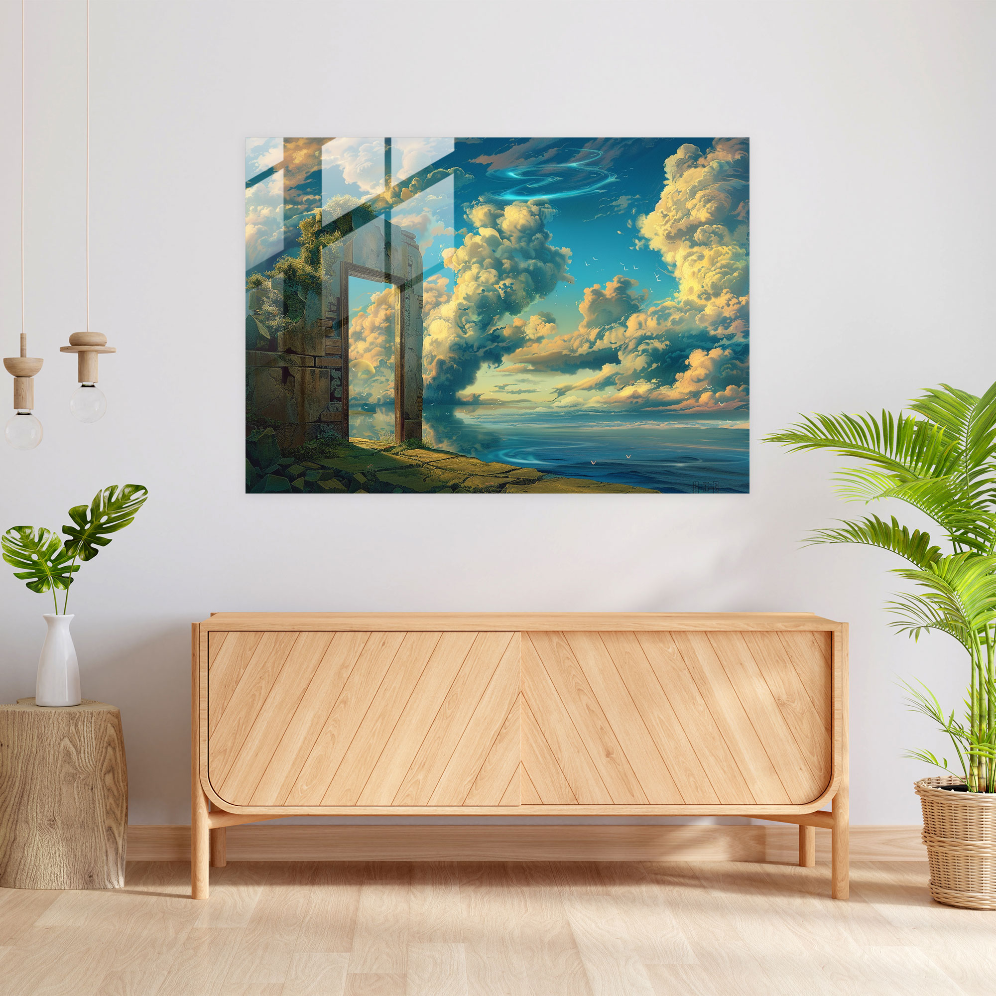 Surrealism Modern Art - Surrealism Art, Surrealism Art, Wall Decoration, Glass Print