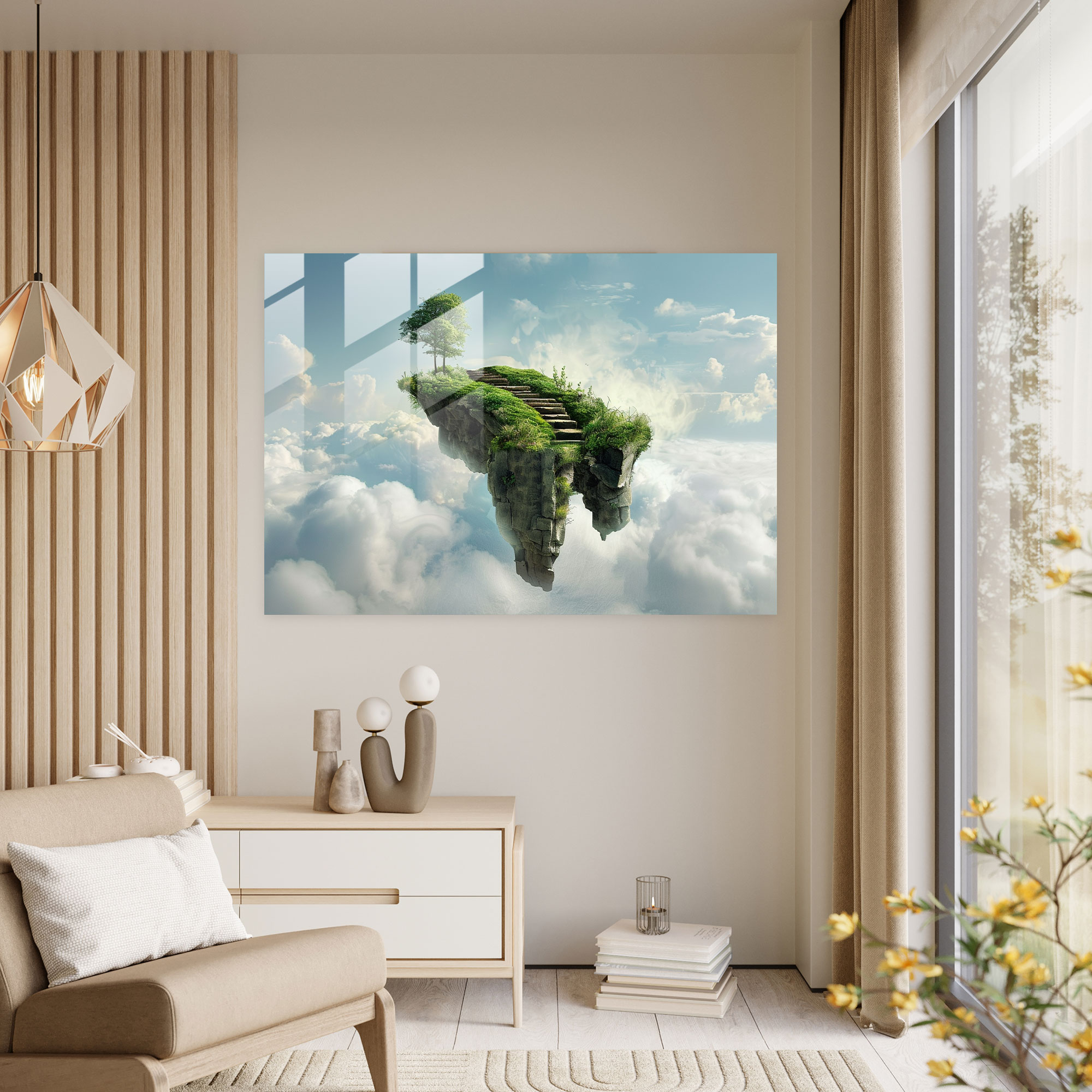 Surrealism Glass Wall Art - Surrealism Art, Modern Art, Surrealism Art, Home Decoration