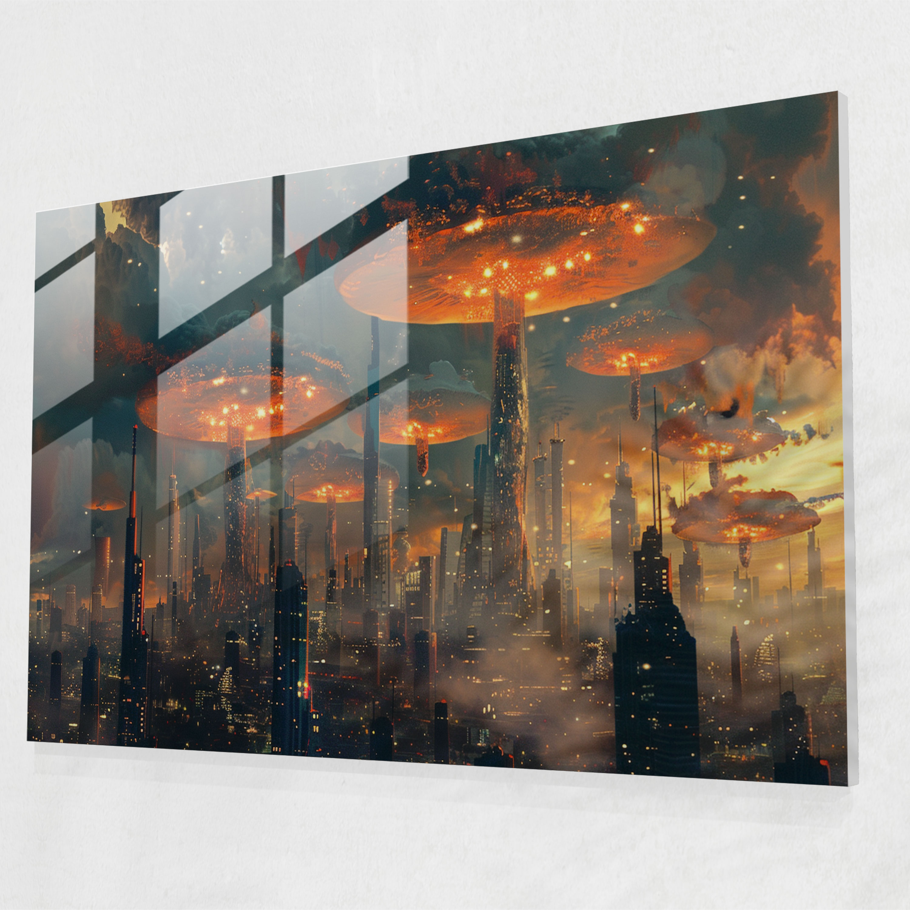 Surrealism Glass Decoration - Surrealism Art, Glass Art, Glass Print, Home Decoration
