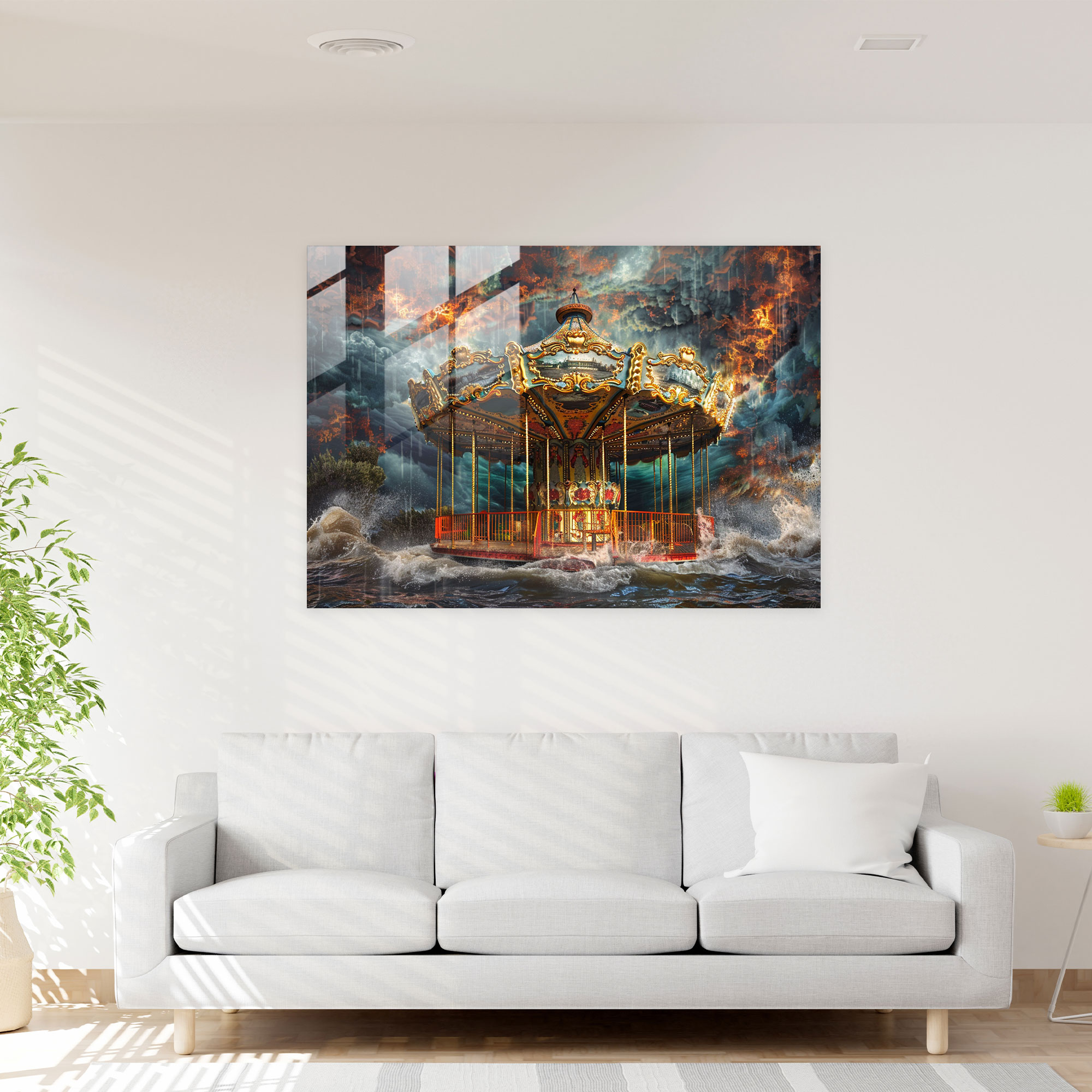 Surrealism Glass Art - Surrealism Art, Glass Wall Art, Wall Decoration, Surrealism Art