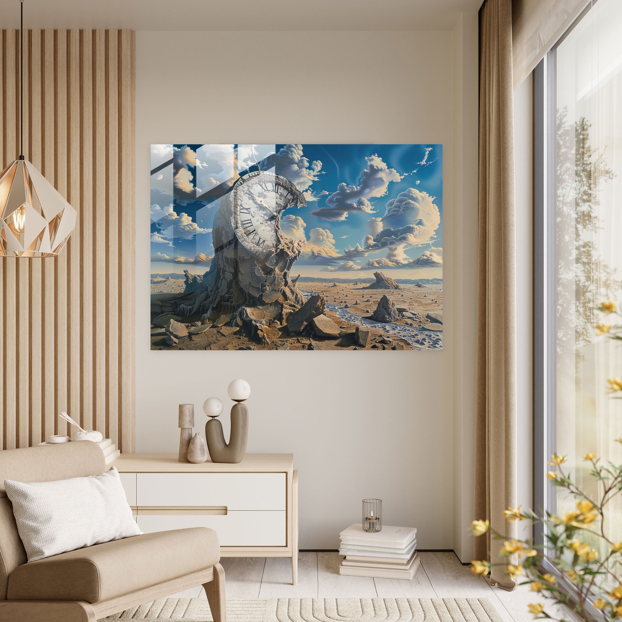 Surrealism Art Glass Print - Surrealism Art, Surrealism Art, Modern Art, Glass Print