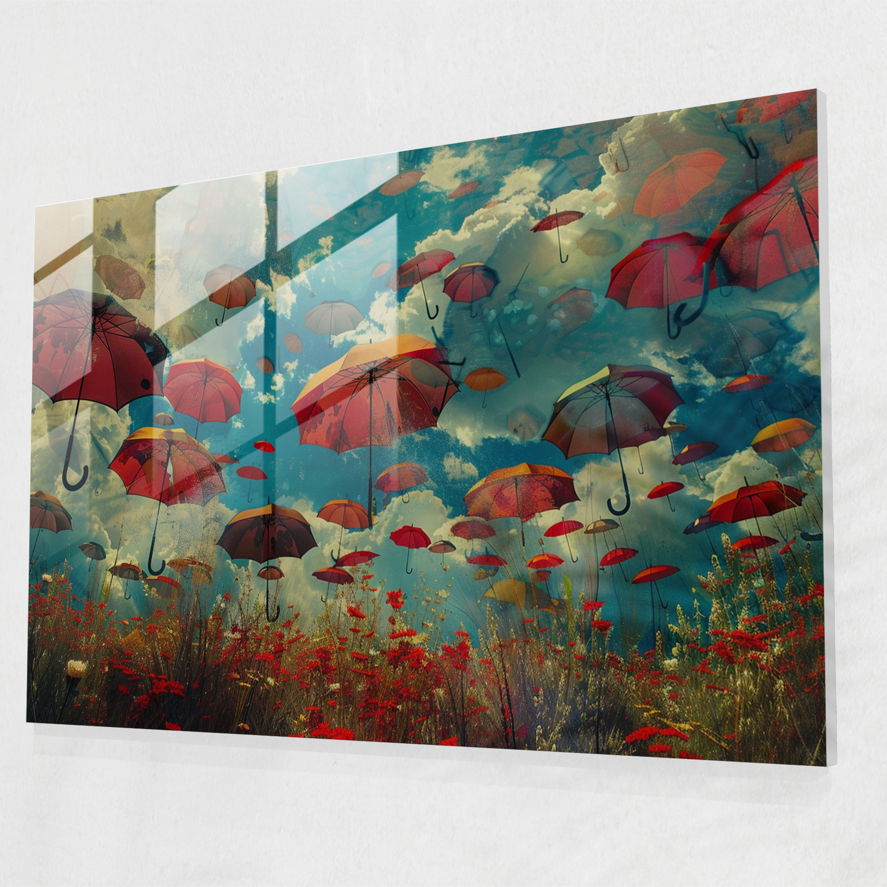 Surrealism Art Glass Print - Surrealism Art, Glass Art, Glass Print, Modern Art