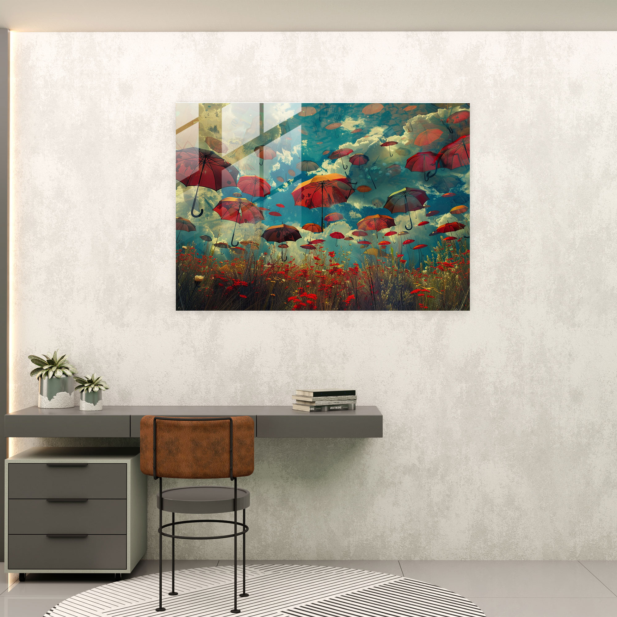 Surrealism Art Glass Print - Surrealism Art, Glass Art, Glass Print, Modern Art