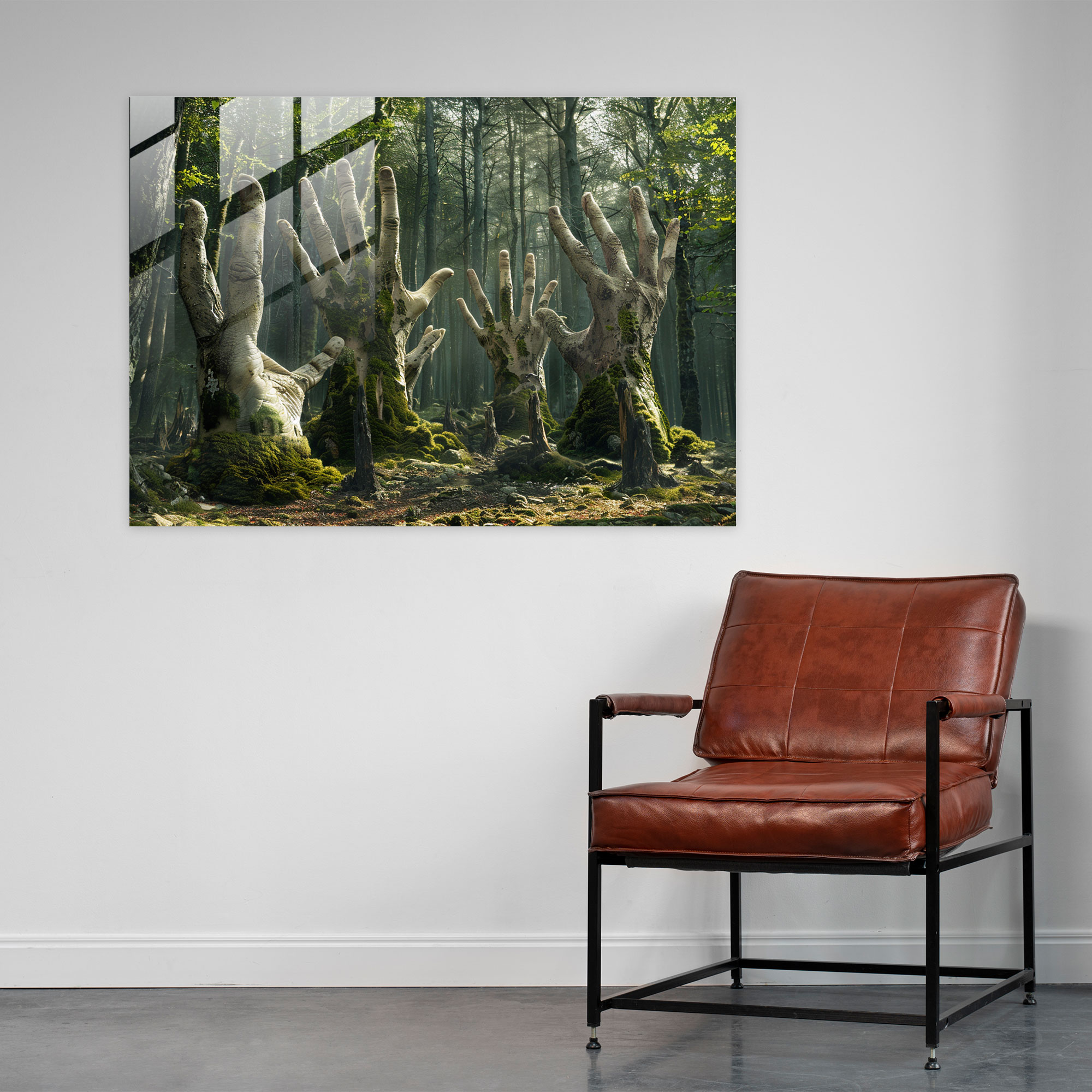 Surrealism Art Glass Print - Surrealism Art, Glass Print, Modern Art, Surrealism Art