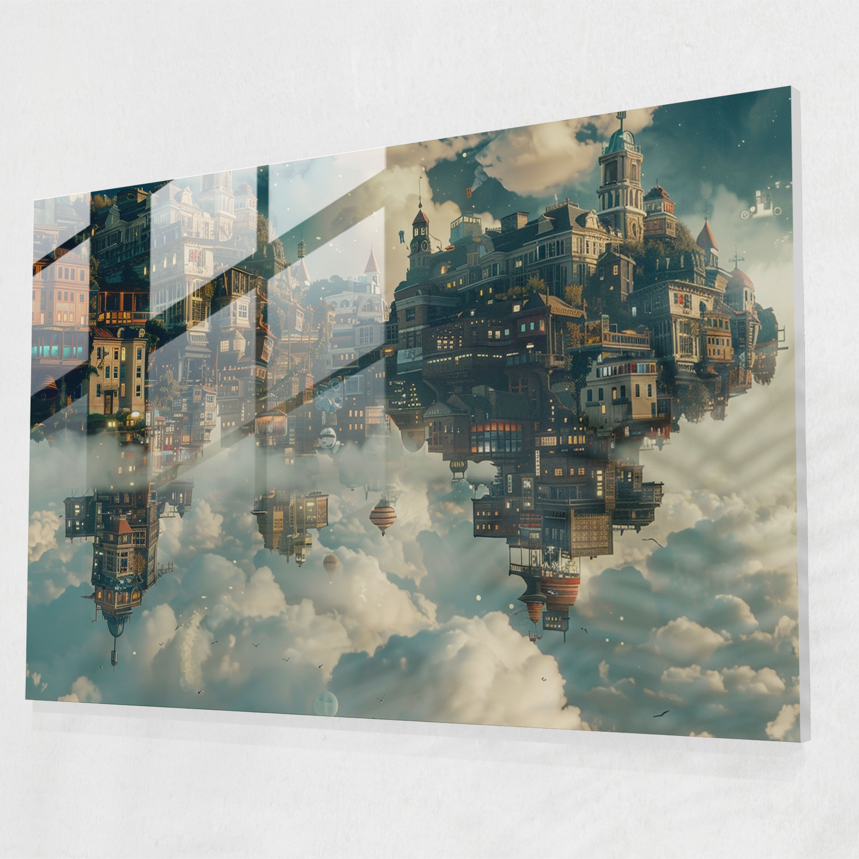 Surrealism Art Glass Wall Art - Surrealism Art, Modern Art, Glass Wall Art, Wall Decoration