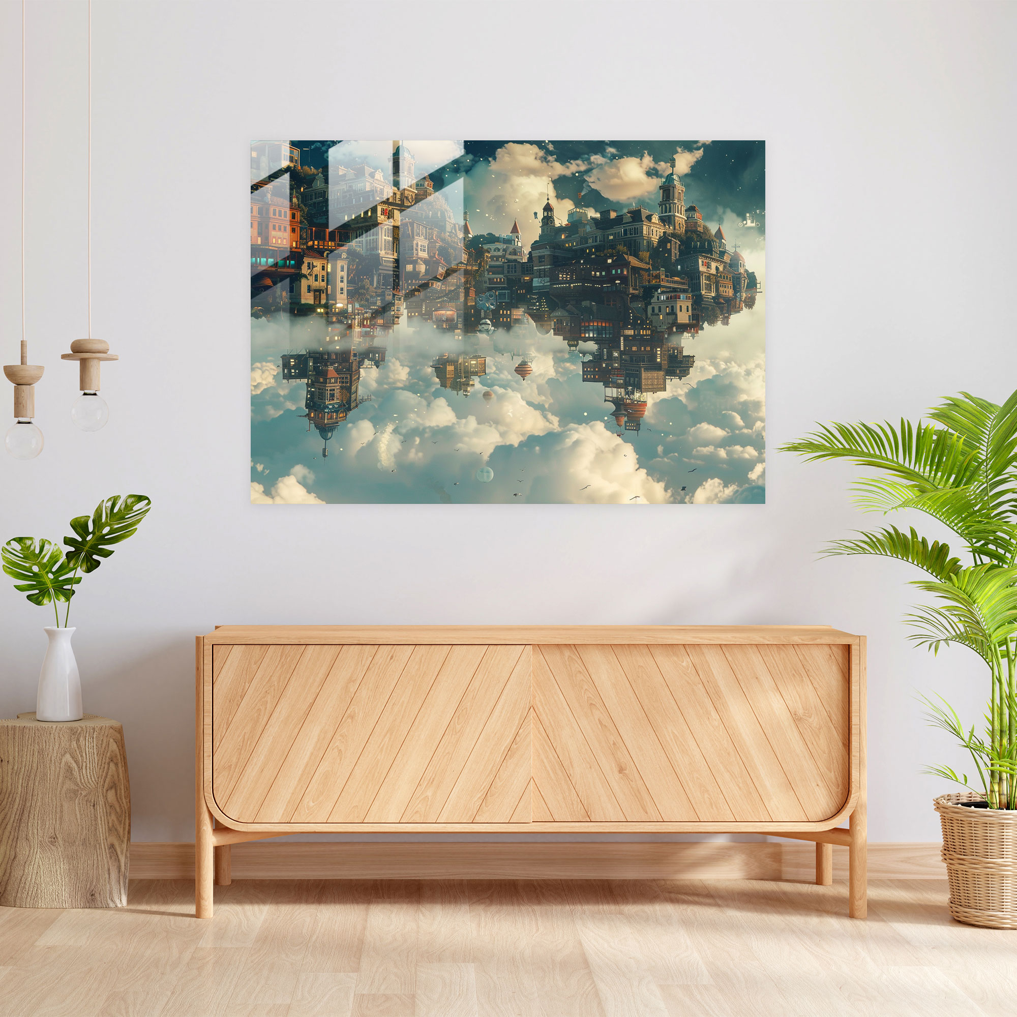 Surrealism Art Glass Wall Art - Surrealism Art, Modern Art, Glass Wall Art, Wall Decoration