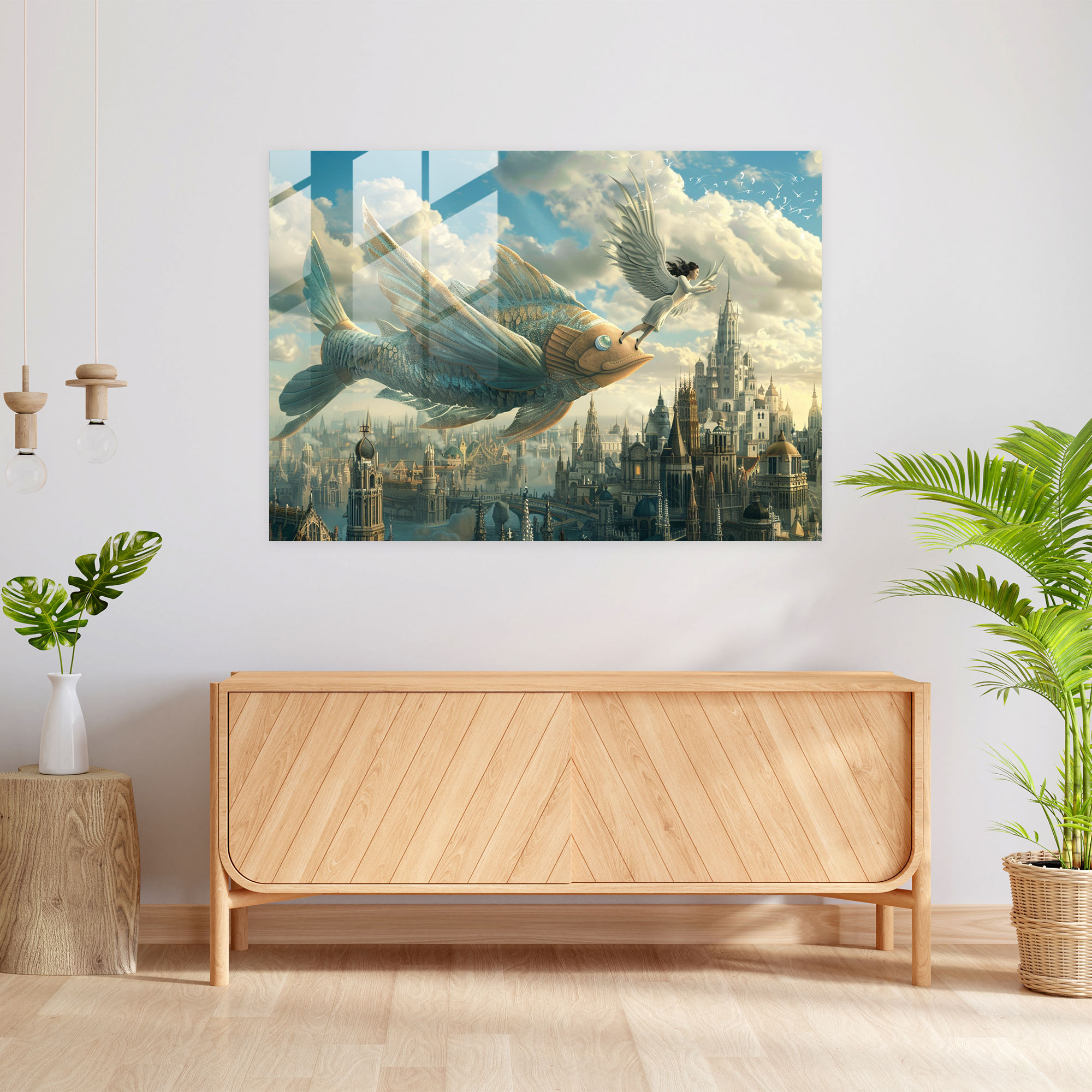 Surrealism Art Glass Wall Art - Surrealism Art, Glass Wall Art, Surrealism Art, Modern Art