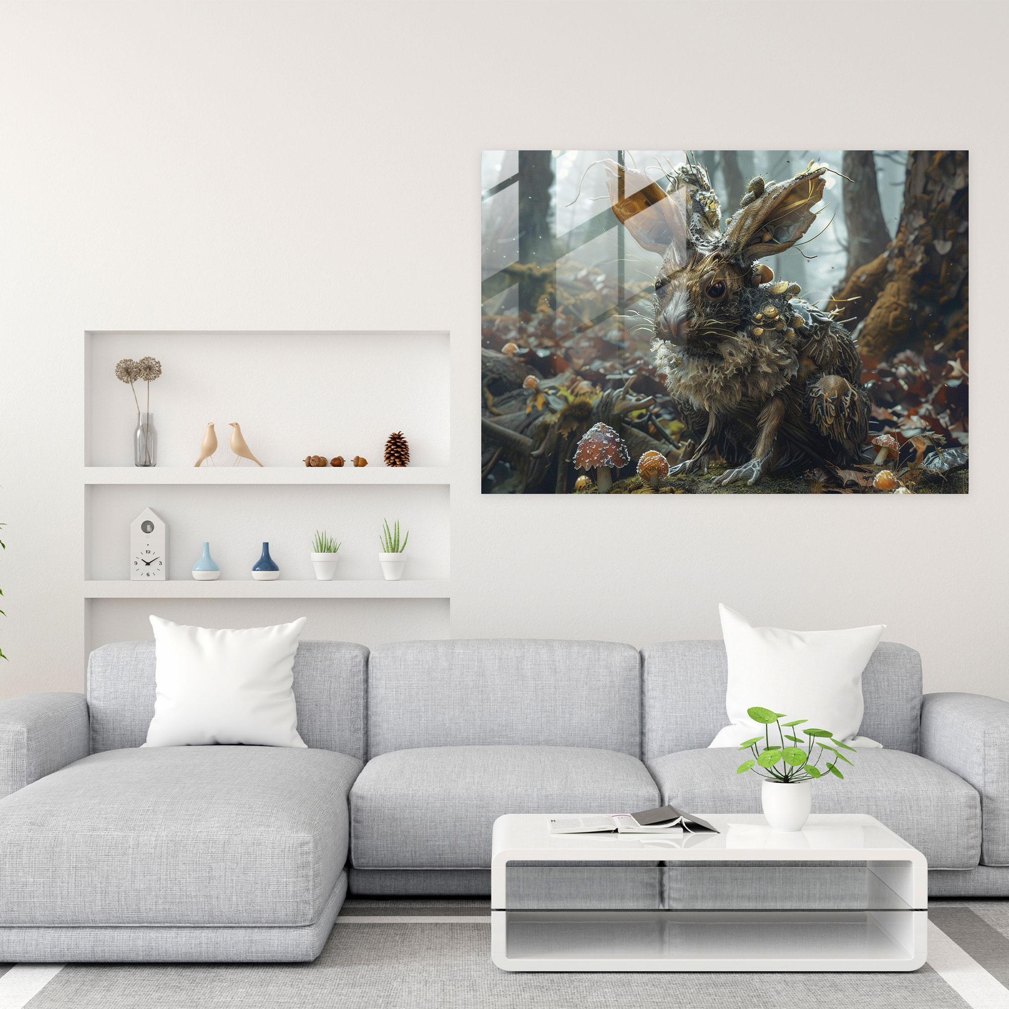 Hybrid Creatures Glass Art - Surrealism Art, Modern Art, Glass Art, Home Decoration