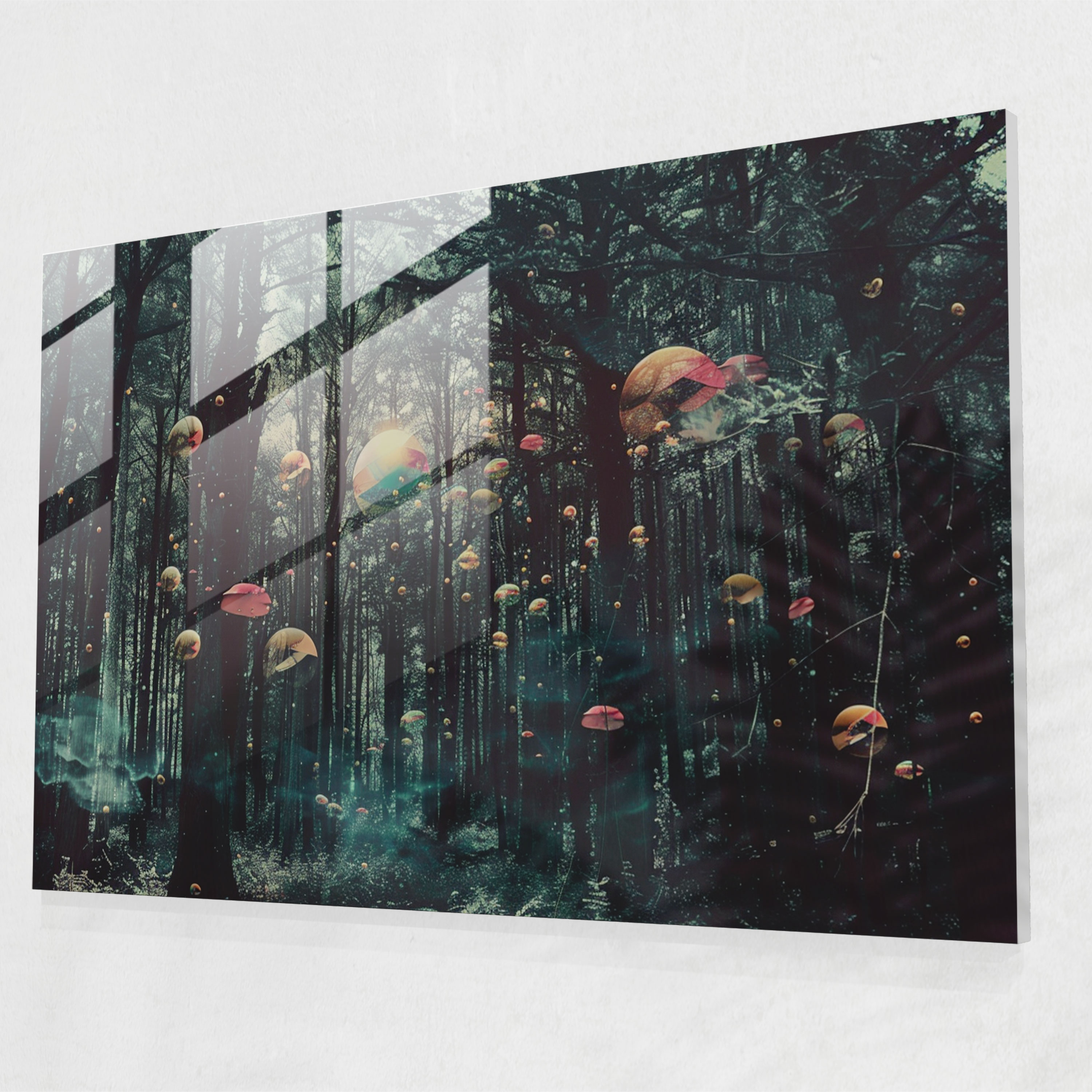 Enchanted Forest Glass Wall Art - Surrealism Art, Glass Wall Art, Surrealism Art, Glass Art