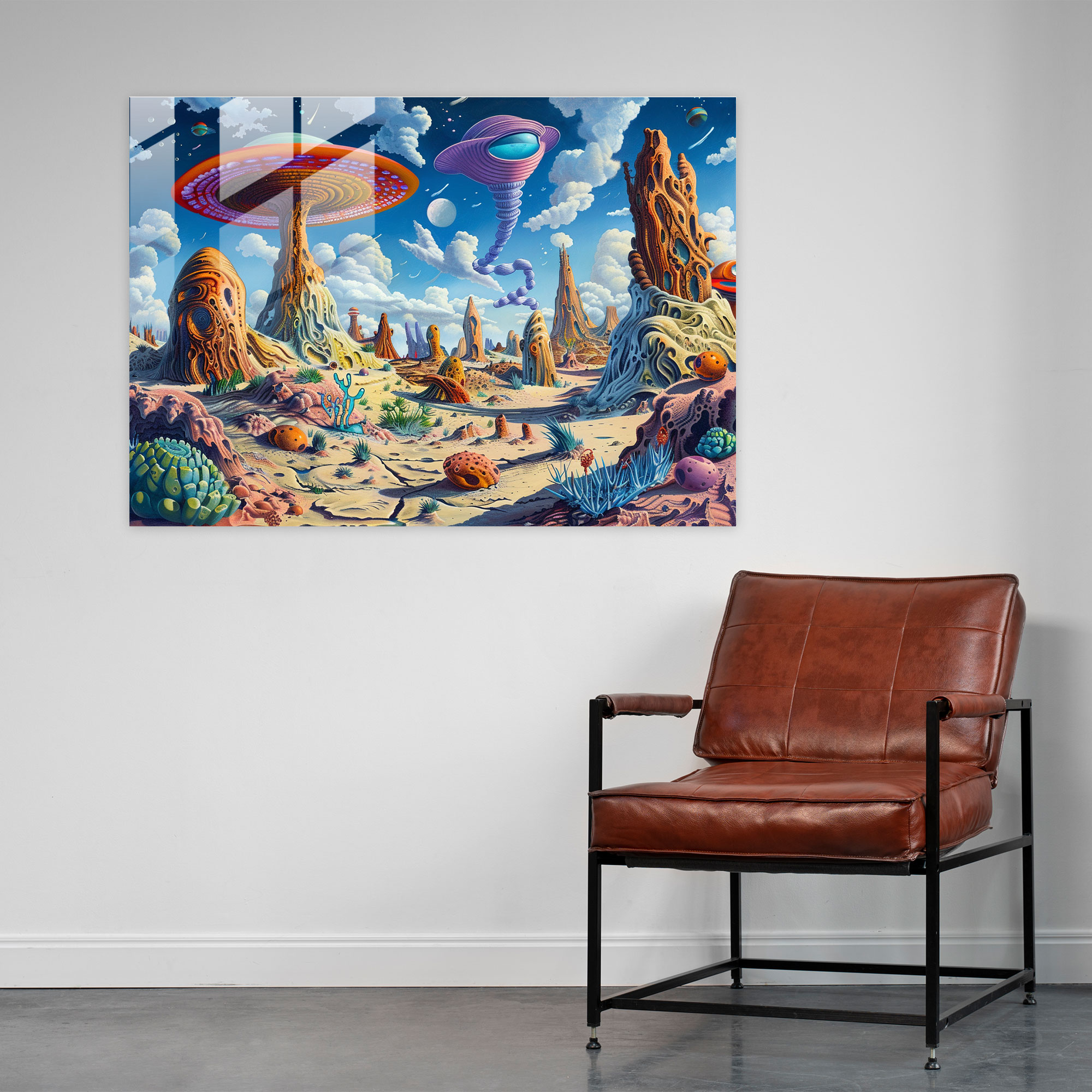 Surrealism Glass Wall Art Print - Surrealism Art, Glass Wall Art, Home Decoration, Glass Print