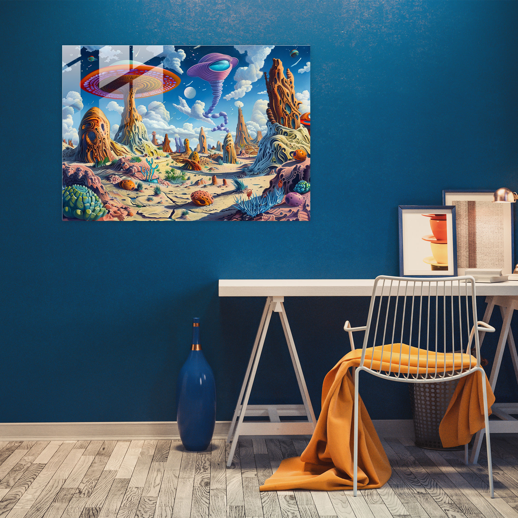 Surrealism Glass Wall Art Print - Surrealism Art, Glass Wall Art, Home Decoration, Glass Print