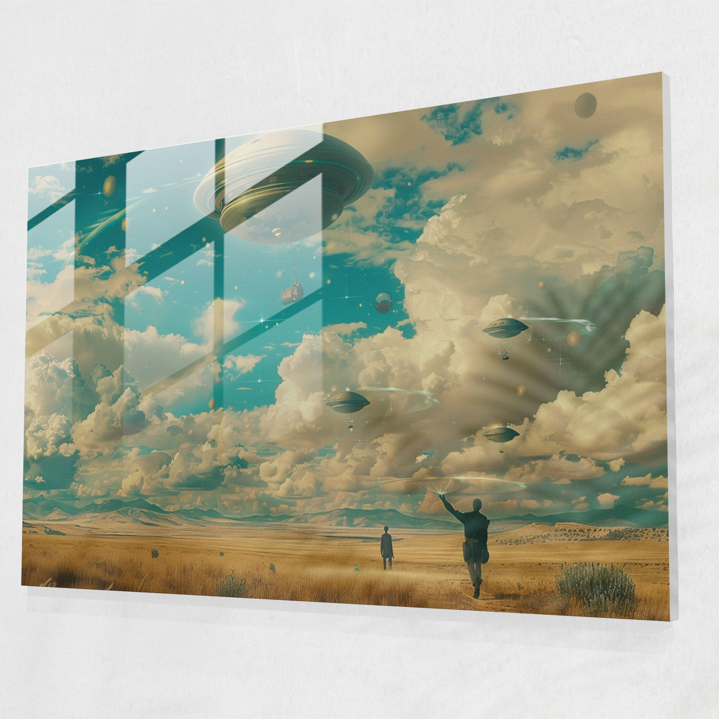 Dreamlike Glass Art Print - Surrealism Art, Modern Art, Glass Wall Art, Glass Print