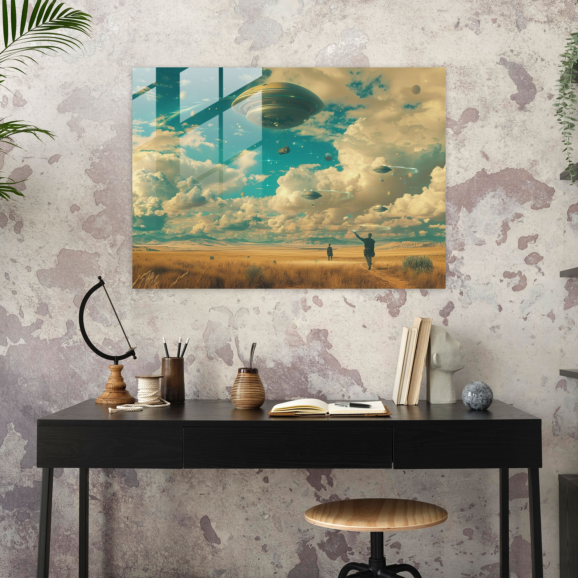 Dreamlike Glass Art Print - Surrealism Art, Modern Art, Glass Wall Art, Glass Print