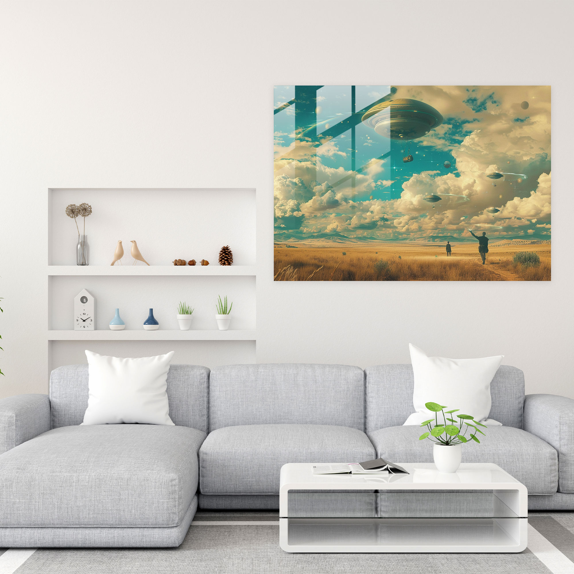Dreamlike Glass Art Print - Surrealism Art, Modern Art, Glass Wall Art, Glass Print