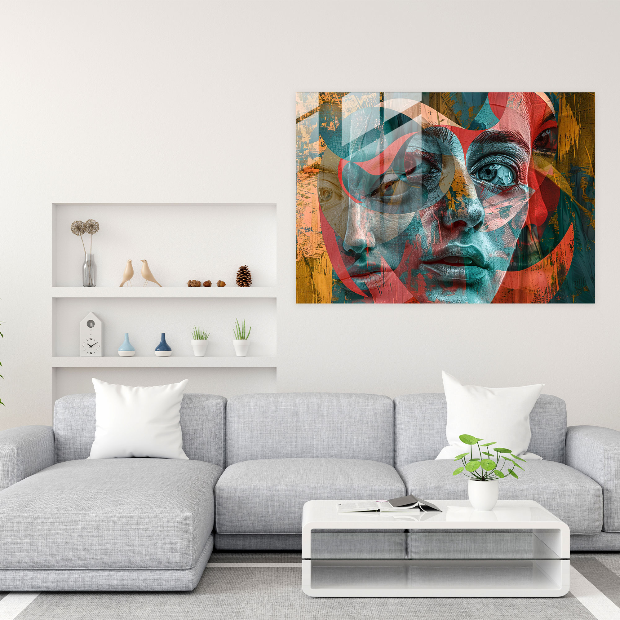 Surrealism Art Glass Wall Art - Surrealism Art, Glass Wall Art, Surrealism Art, Wall Decoration
