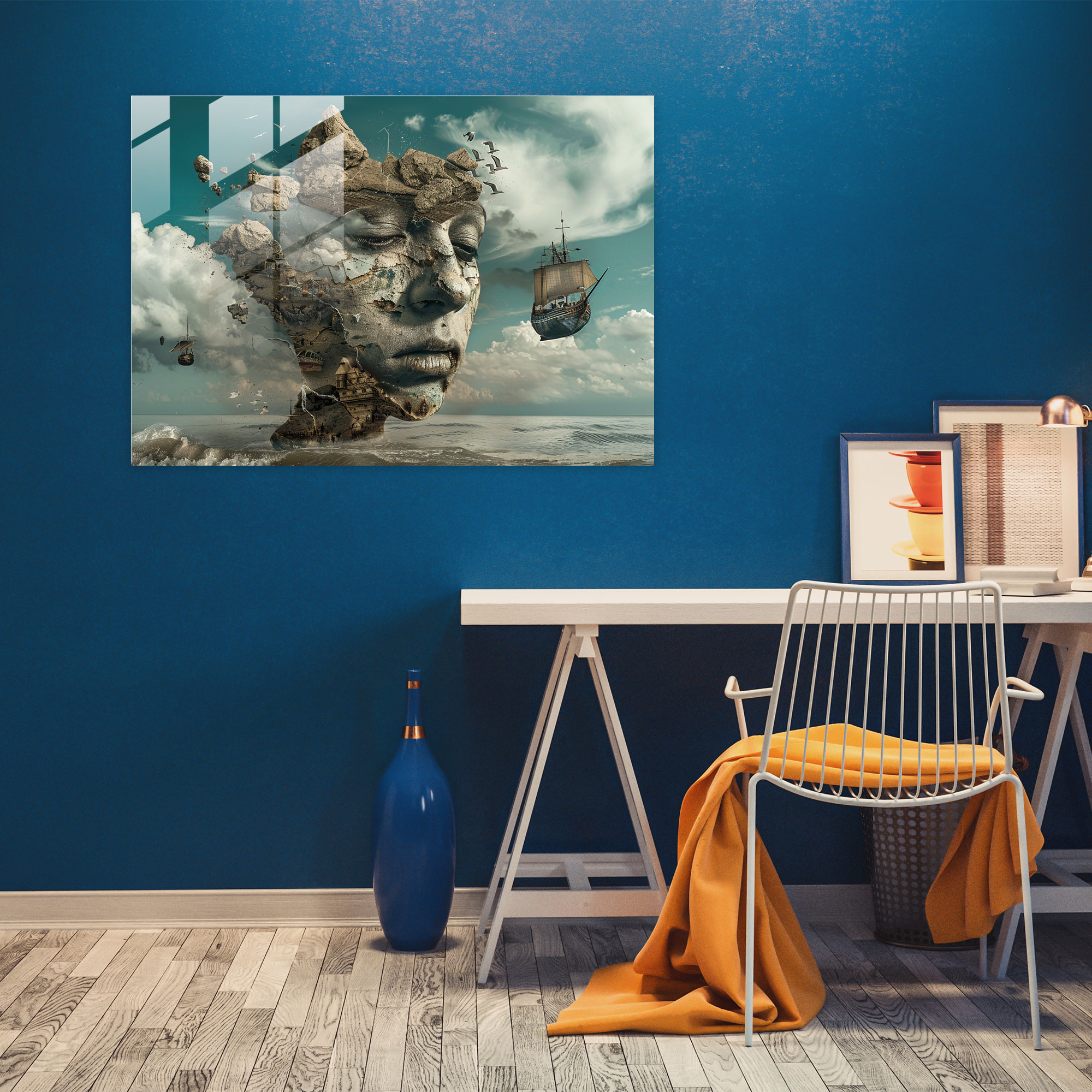 Surrealism Art Wall Decoration - Surrealism Art, Home Decoration, Wall Decoration, Glass Art