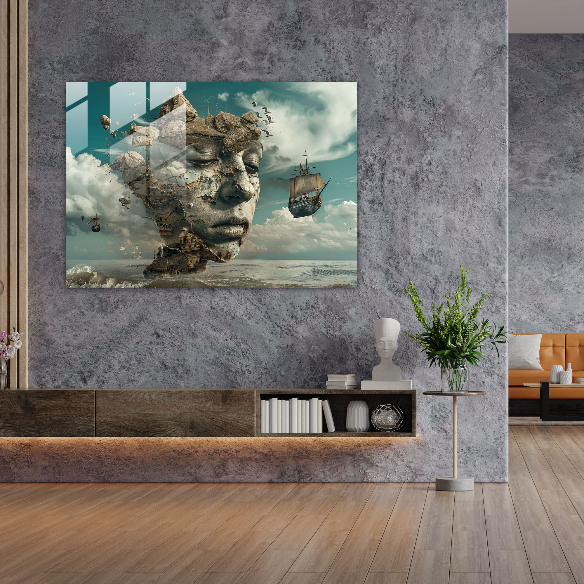 Surrealism Art Wall Decoration - Surrealism Art, Home Decoration, Wall Decoration, Glass Art