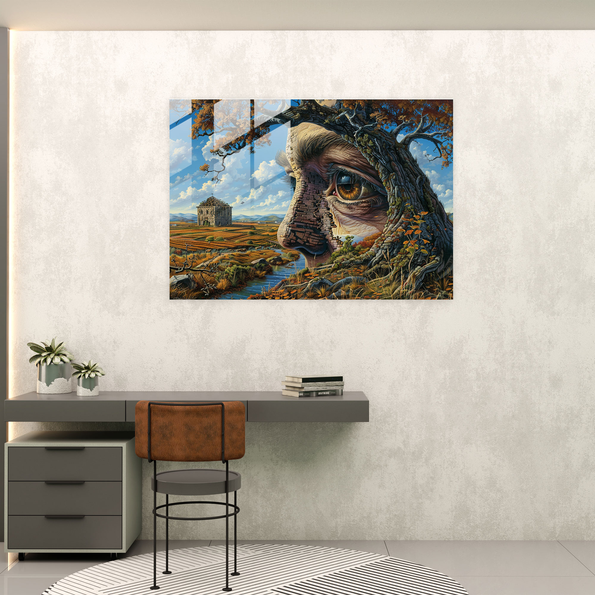 Surrealism Home Decoration - Mind-Bending Illusions - Surrealism Art, Glass Print, Surrealism Art, Home Decoration